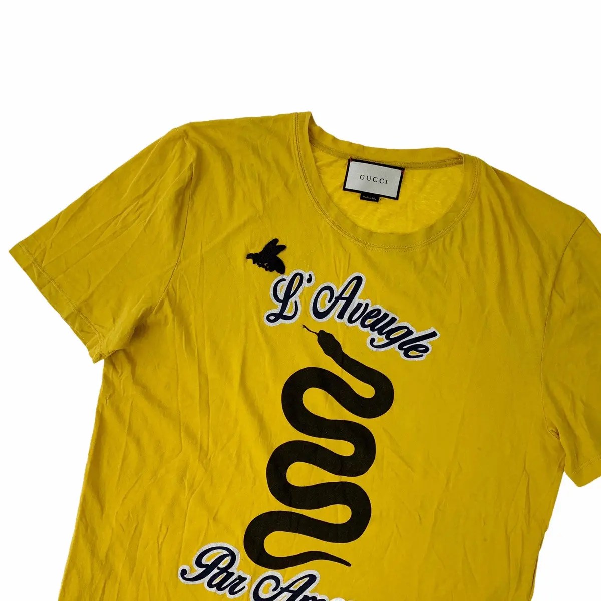 Gucci Gucci L’Aveugle Par Amour Snake T Shirt Grailed