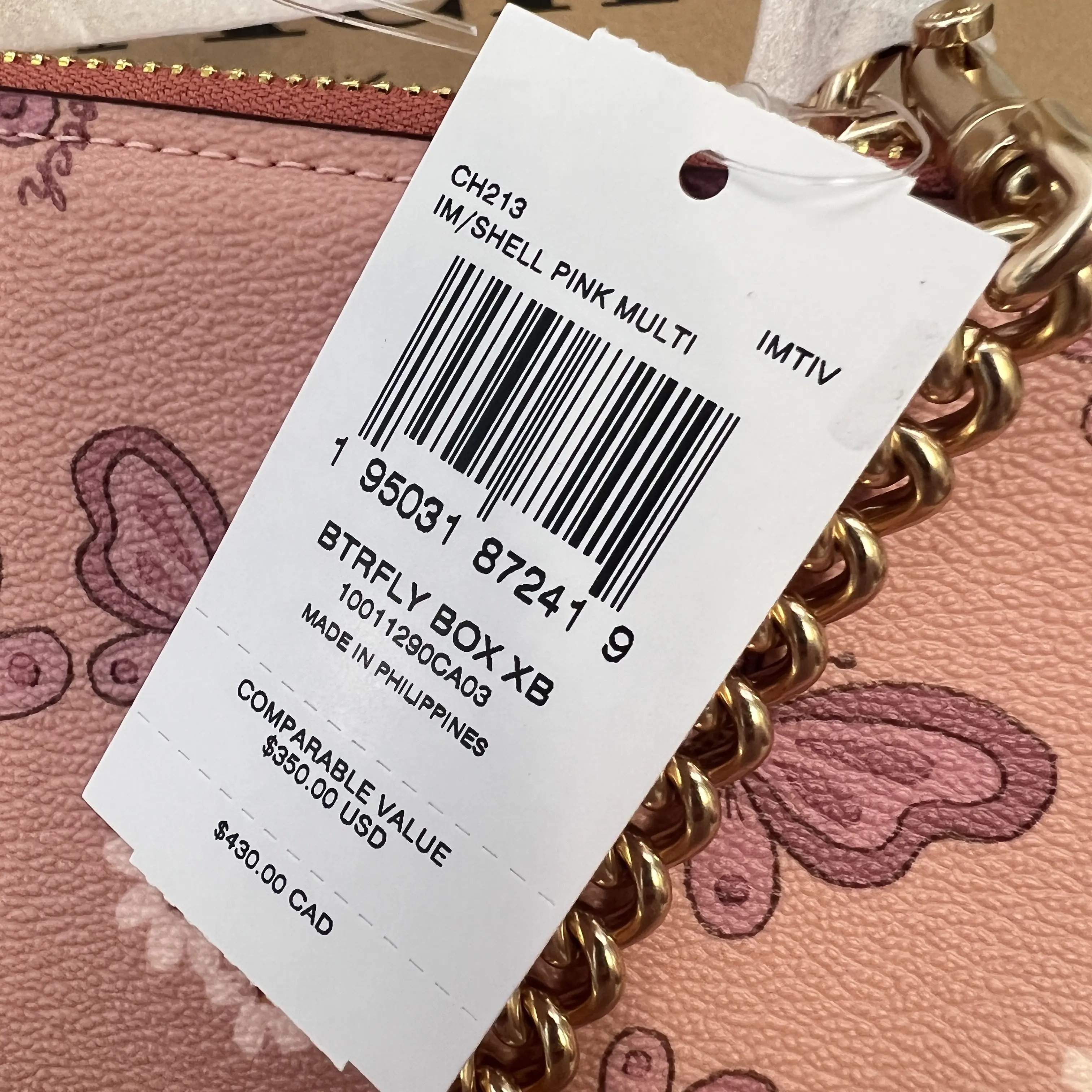 Coach Coach Box Crossbody With Lovely Butterfly Print ch213 Grailed