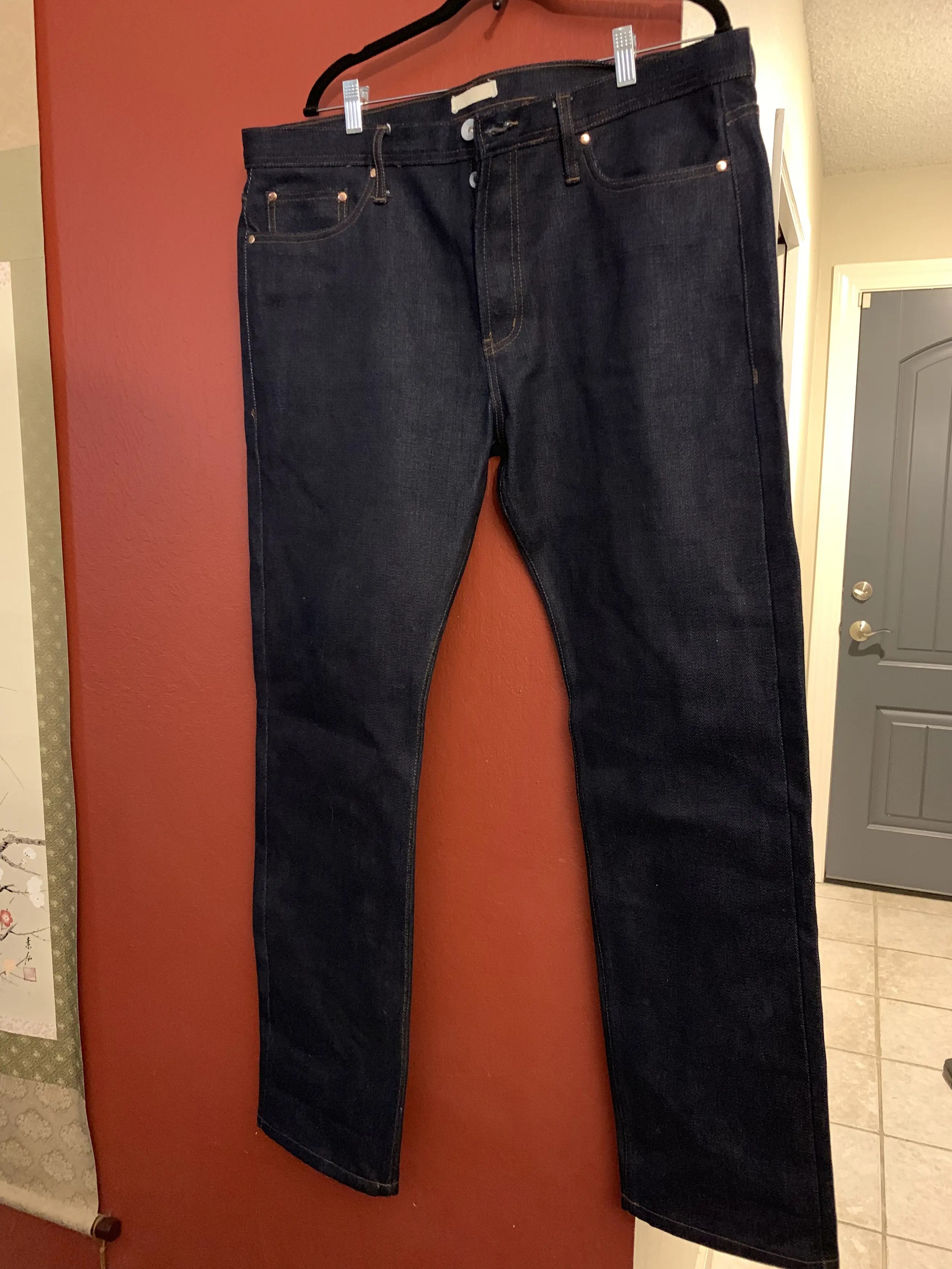 The Unbranded Brand UB221 Tapered Fit Heavyweight 21oz Indigo Selvedge