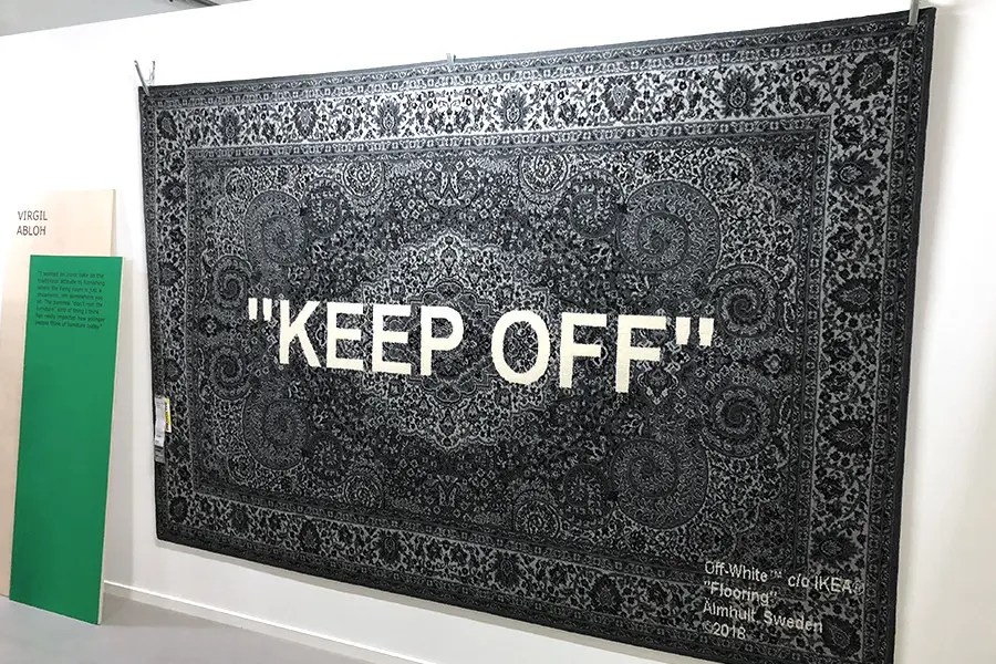 OffWhite Ikea x OffWhite “KEEP OFF” rug IN HAND Grailed