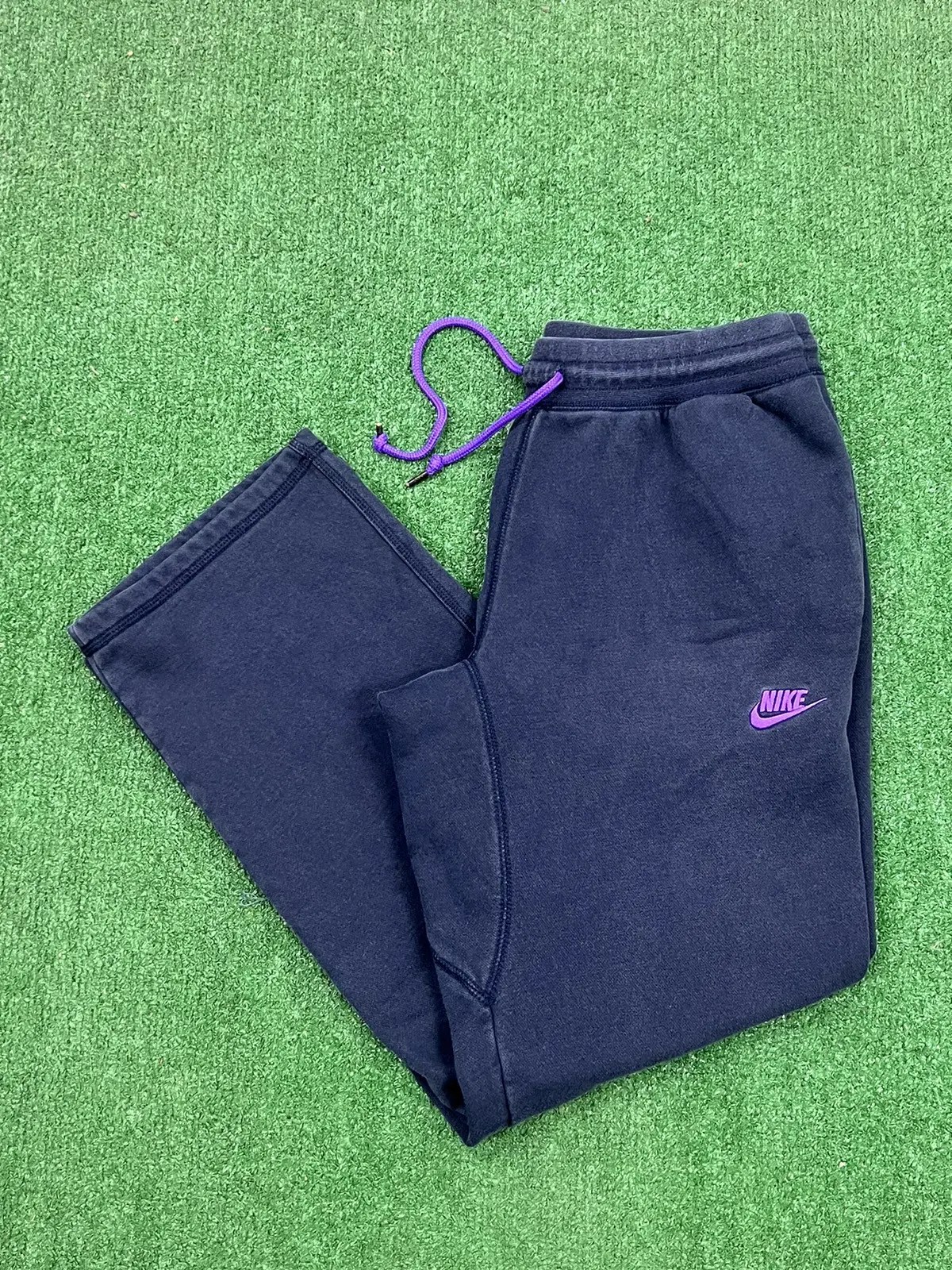 Nike Y2K Nike Purple Swoosh Sweatpants Grailed