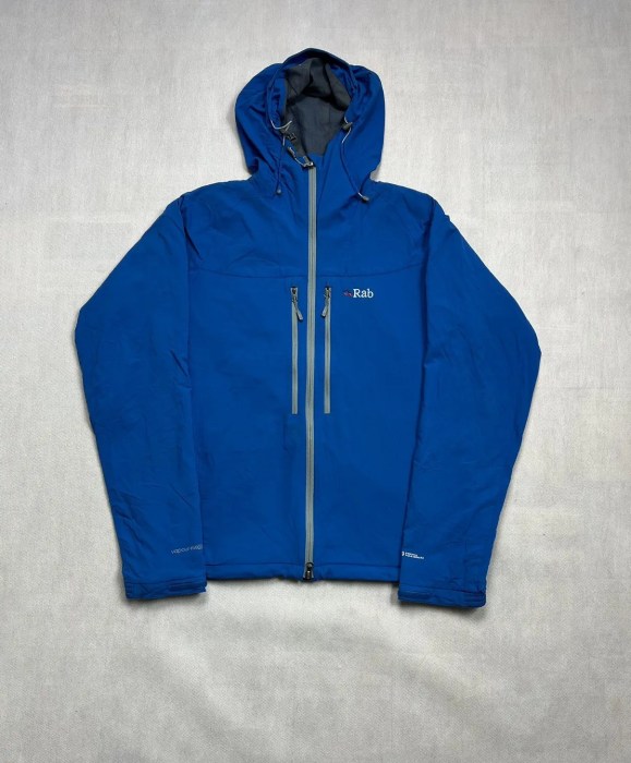 Outdoor Life Jacket RAB outdoor zipped retractable hood pertex Grailed