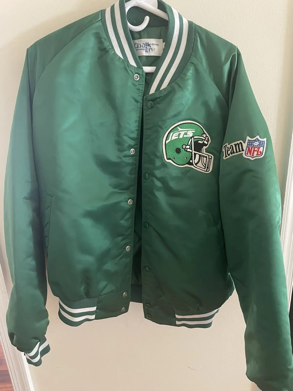 Vintage Vintage 1980s NY jets varsity jacket Grailed