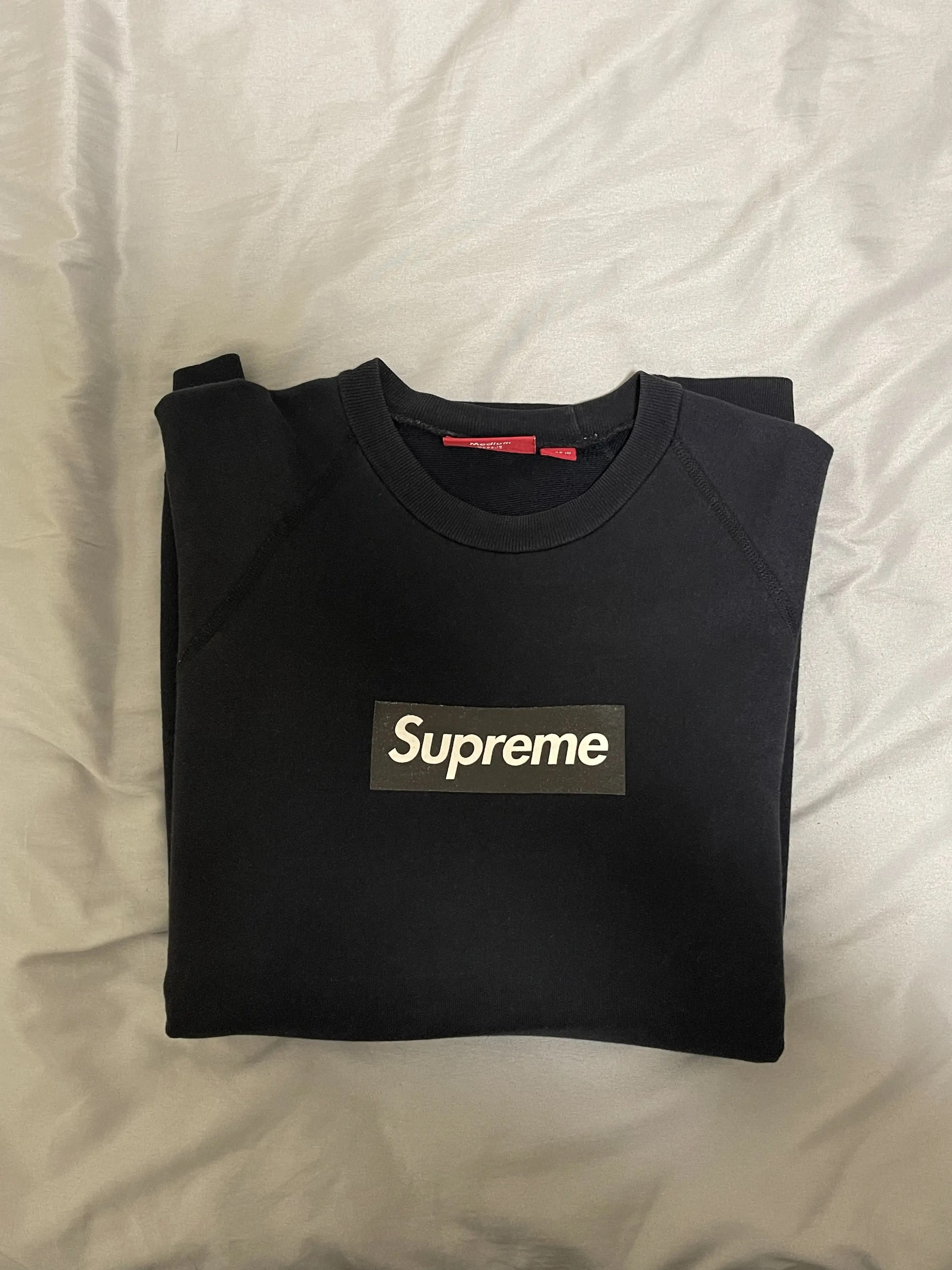 Supreme 2007 Black on Black Screen Print Crew Grailed