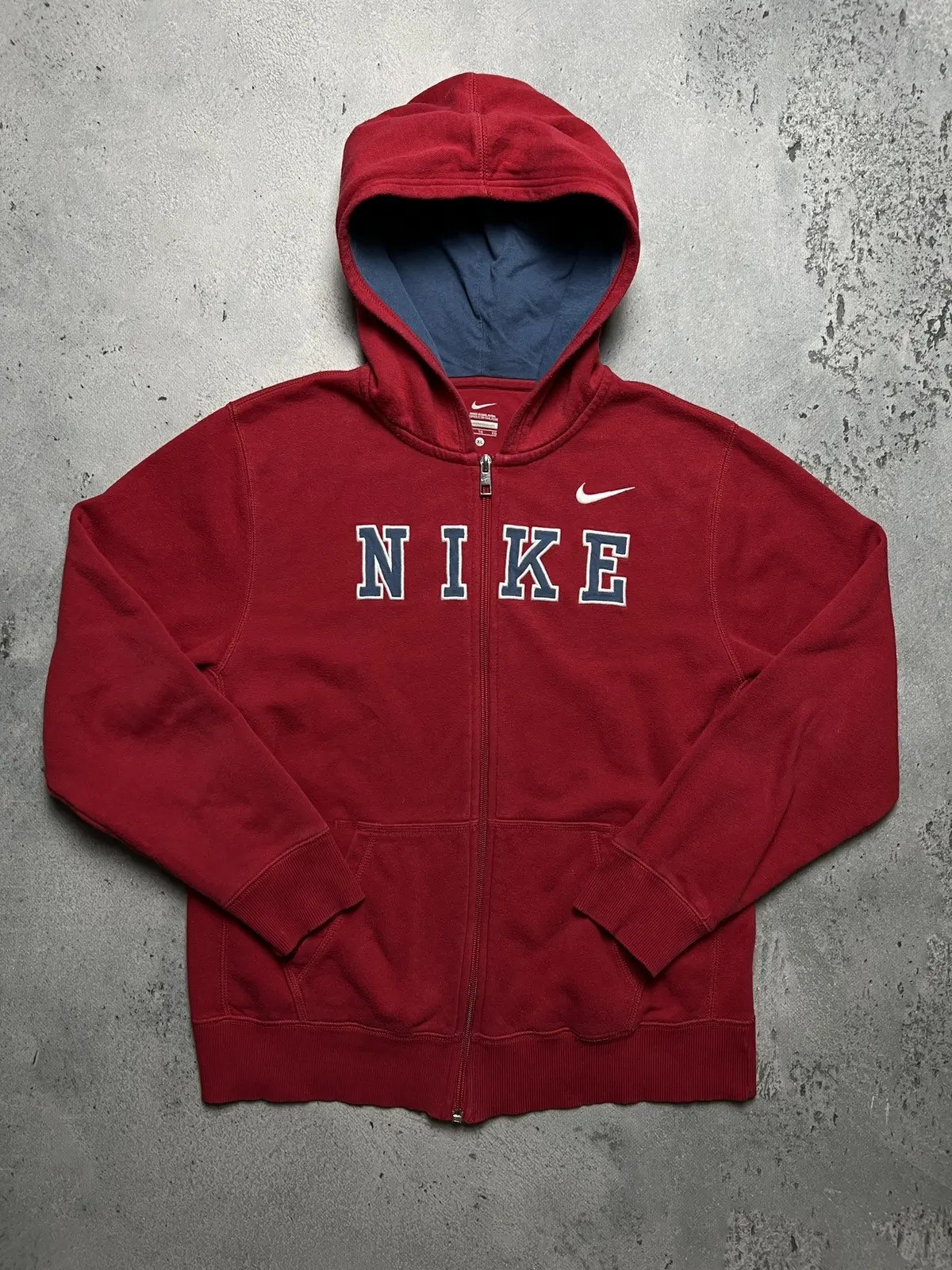 Nike ZipUp Hoodie Nike Vintage center logo swoosh Travis Style Grailed
