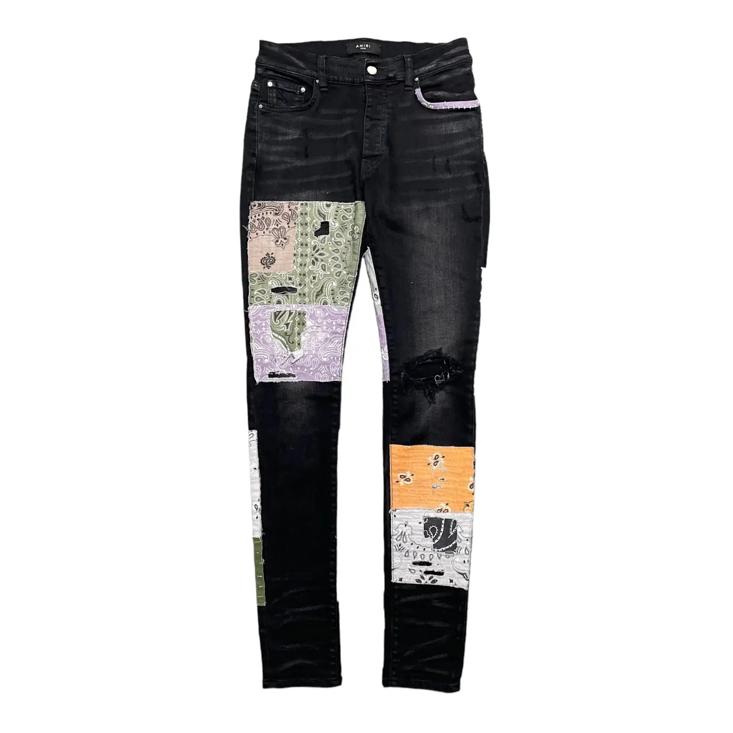 Amiri Amiri Bandana Art Patch Jeans Aged Black Grailed