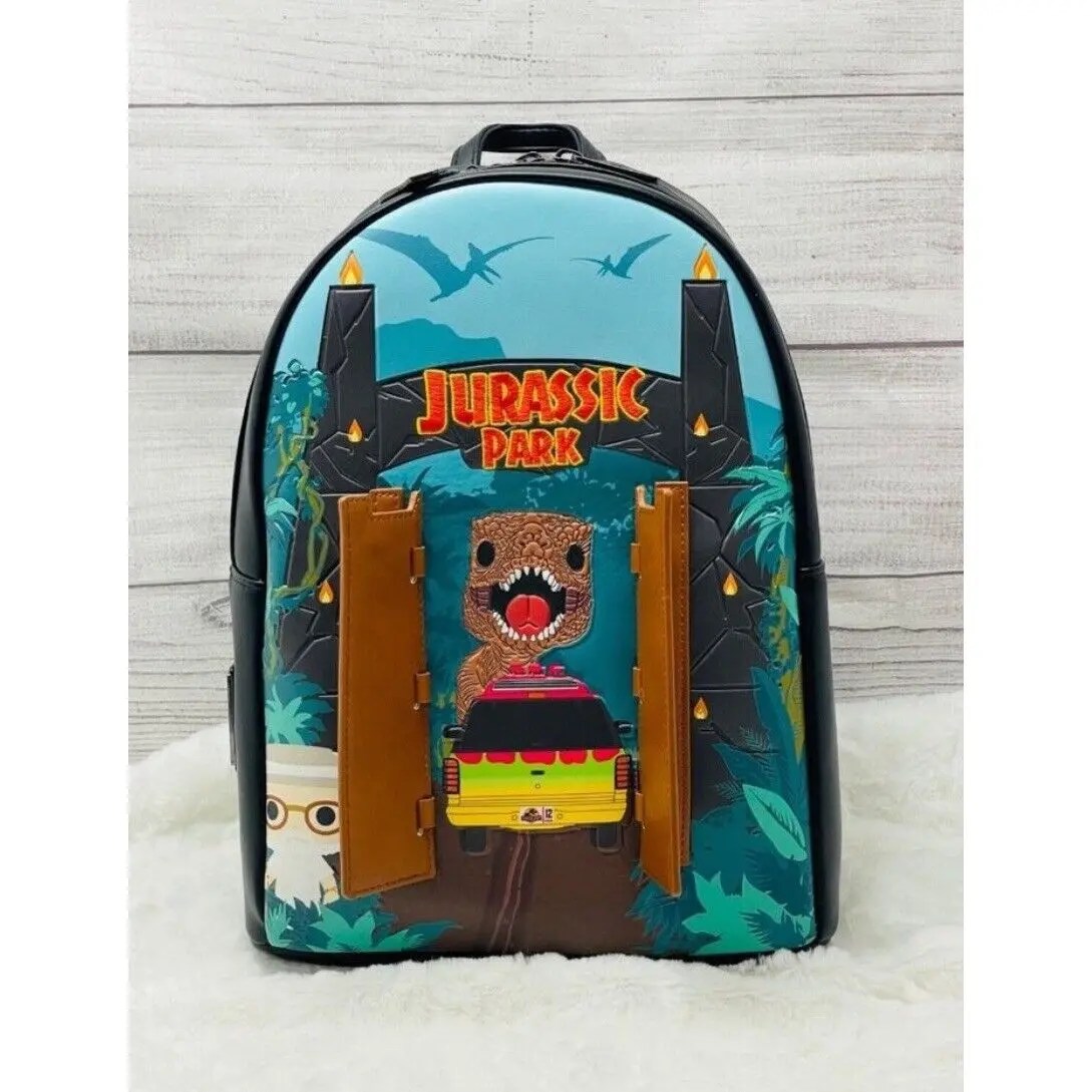 Disney Loungefly Funko Pop! Jurassic Park Gate Mini Backpack Dinosa