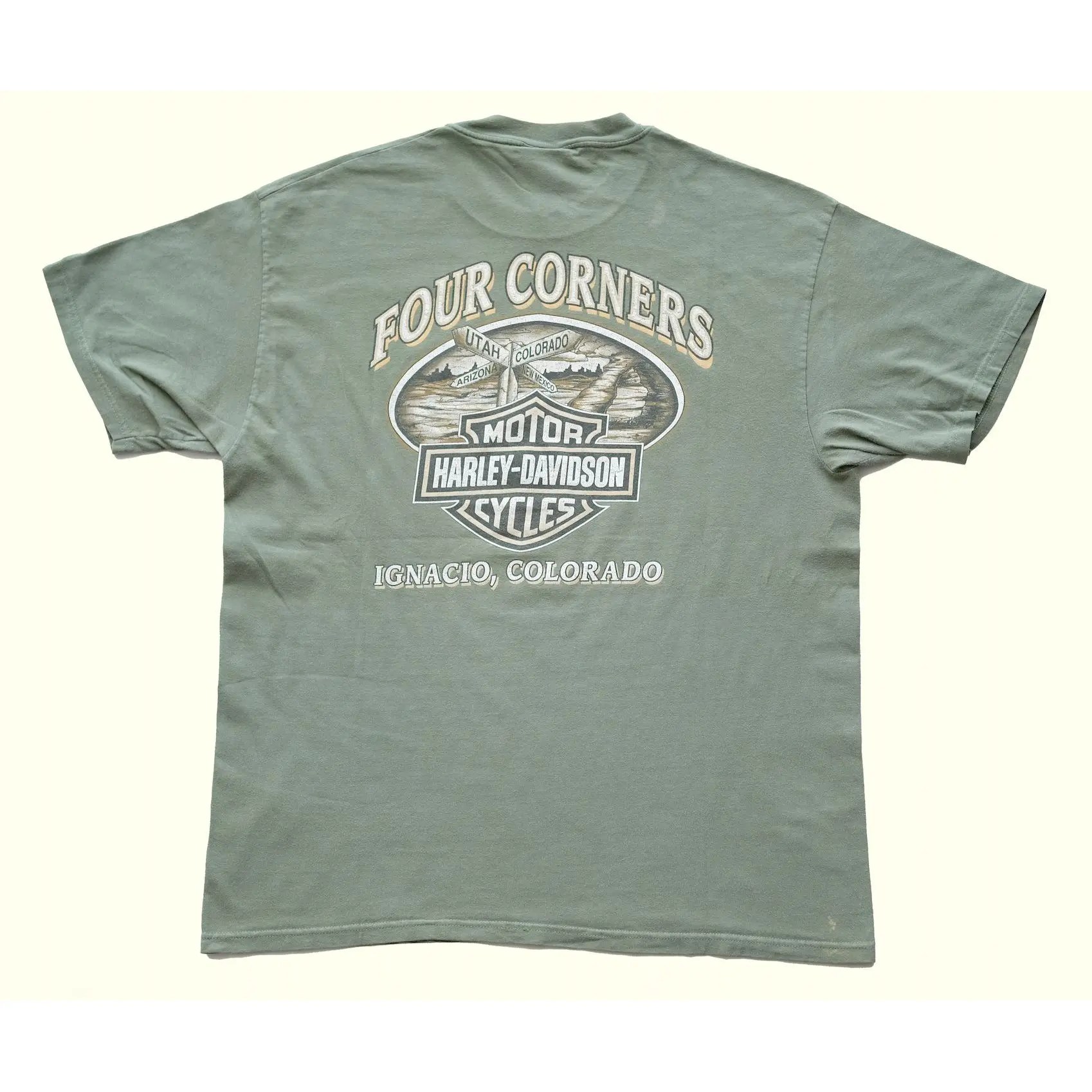 Harley Davidson 2000s VINTAGE HARLEY DAVIDSON ‘FOUR CORNERS’ HD ARMY