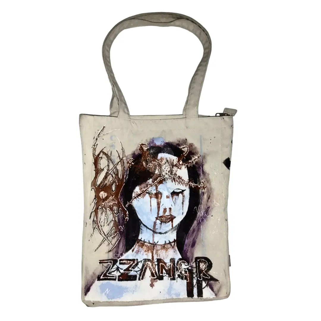 Japanese Brand Painting Zzangarsainternal Tote Bag Grailed