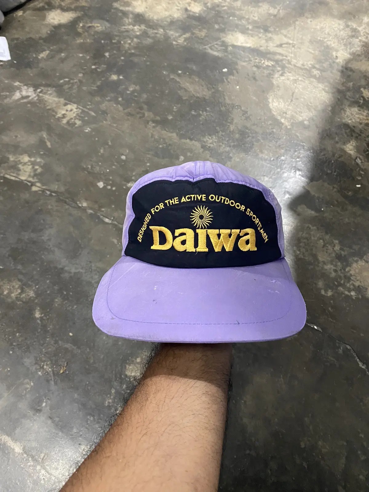 Vintage Vintage DAIWA Japanese Fishing Gear Brand Fade Purple Hat Grailed