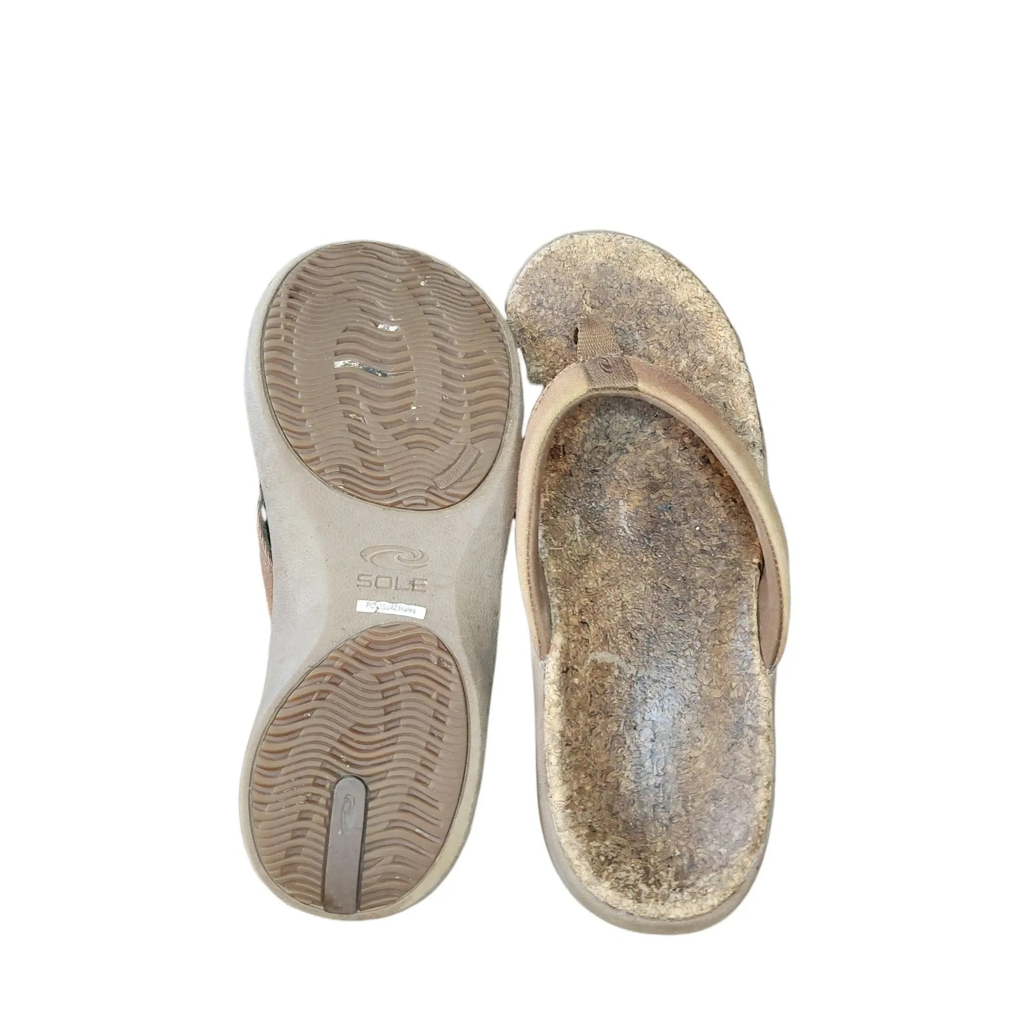 Sole Sole Cork Flip Flop Sandals Women Sz 8.5 Natural Comfort Tho Grailed