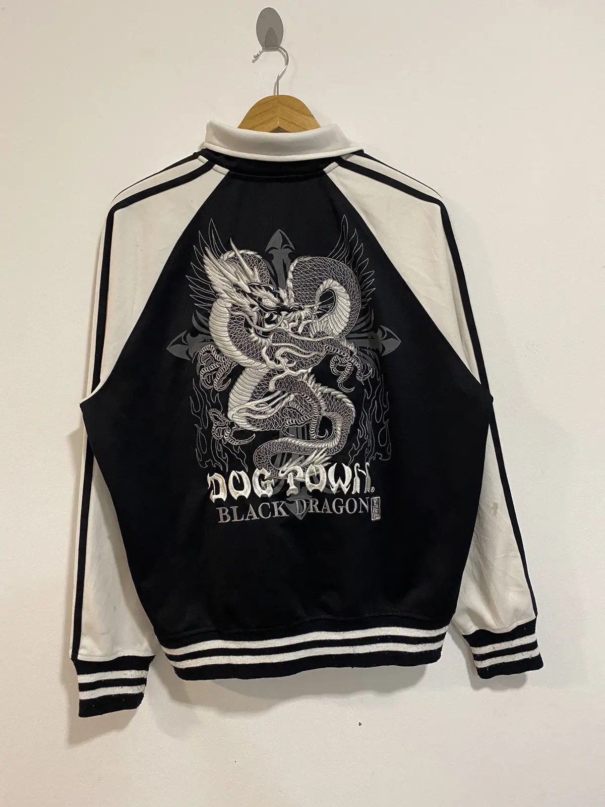 Vintage Rare DogTown Black Dragon Embroidery Jacket Grailed