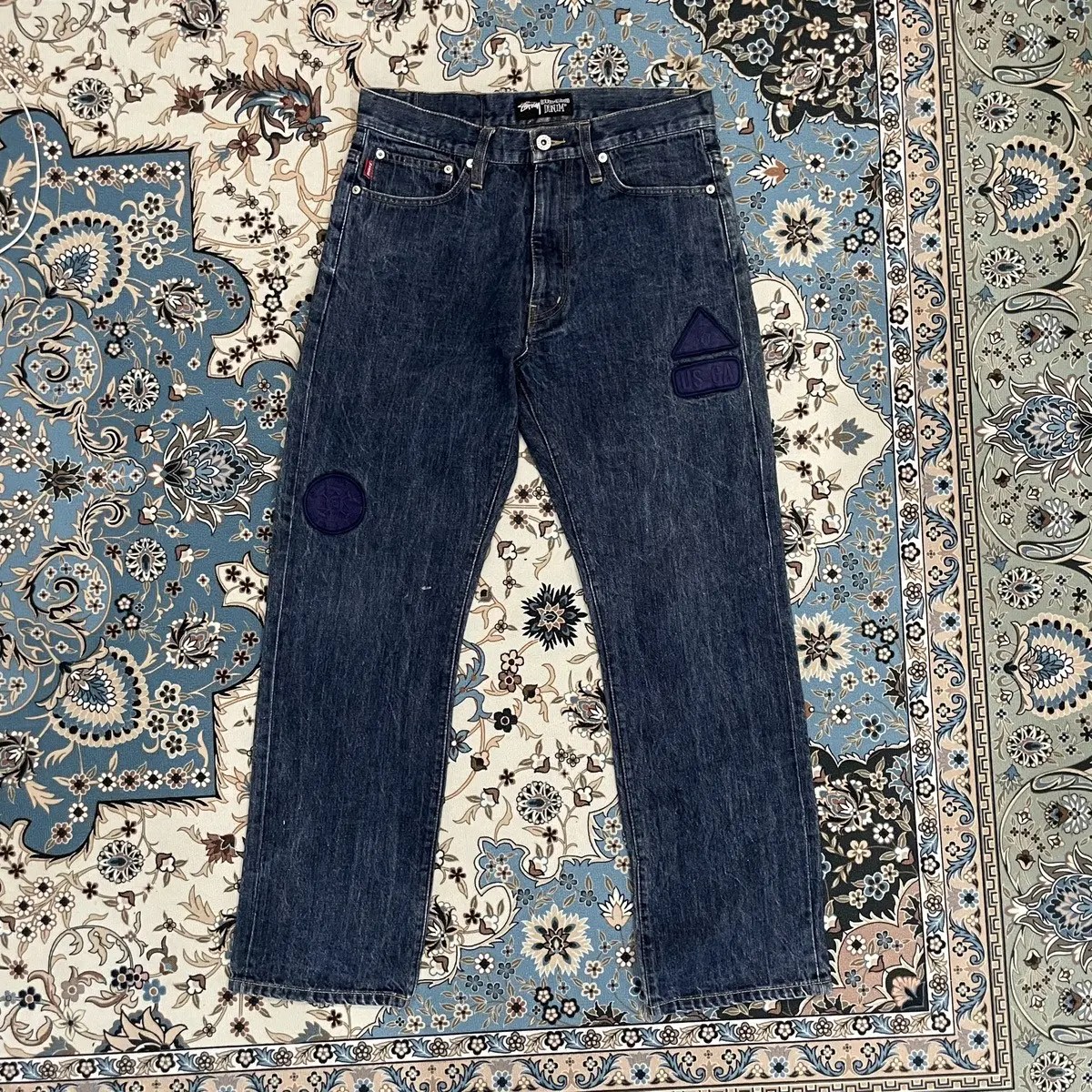 Stussy Stussy Slim Fit Patches Jeans Grailed