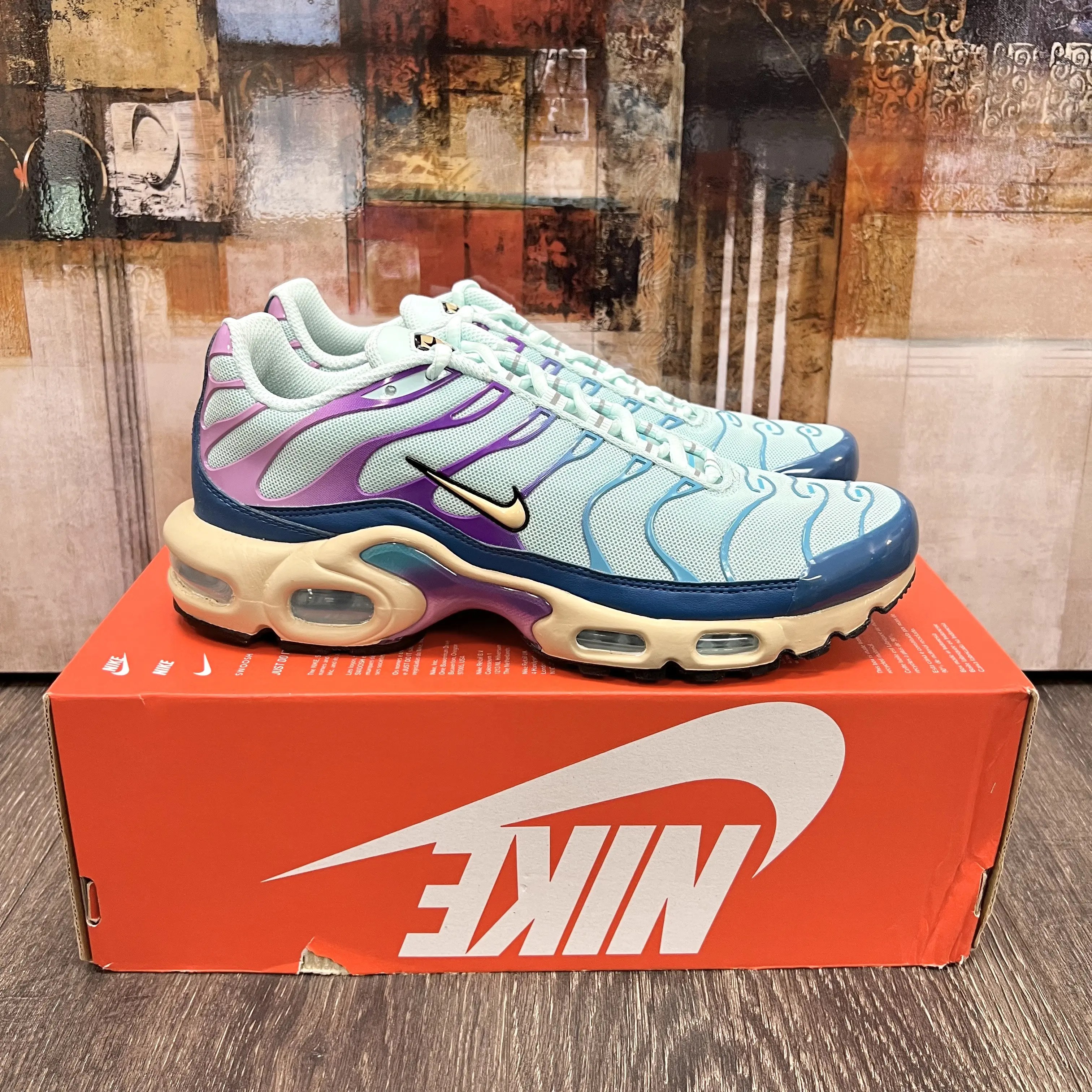 Nike 2023 W Nike Air Max Plus Jade Ice / Sesame / Industrial Blue Grailed
