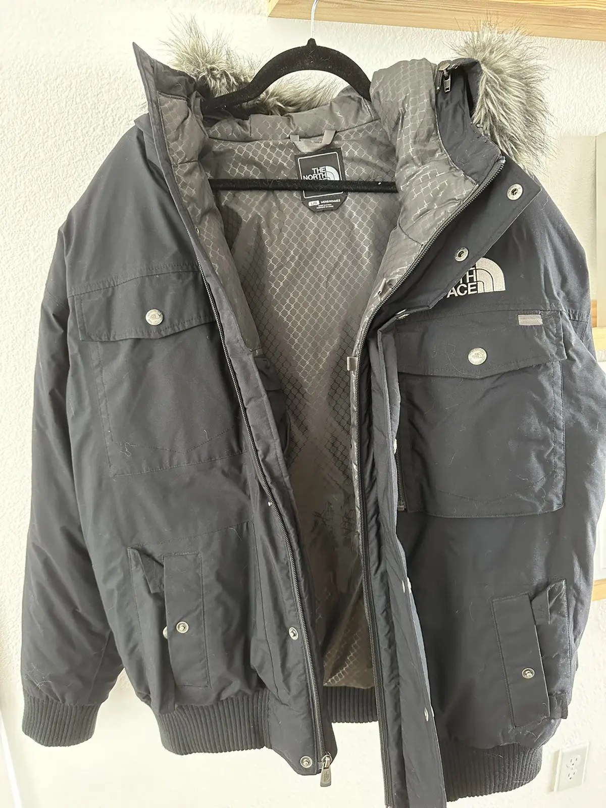 The North Face Northface Bomber with Detachable Fur Lined Hood Grailed