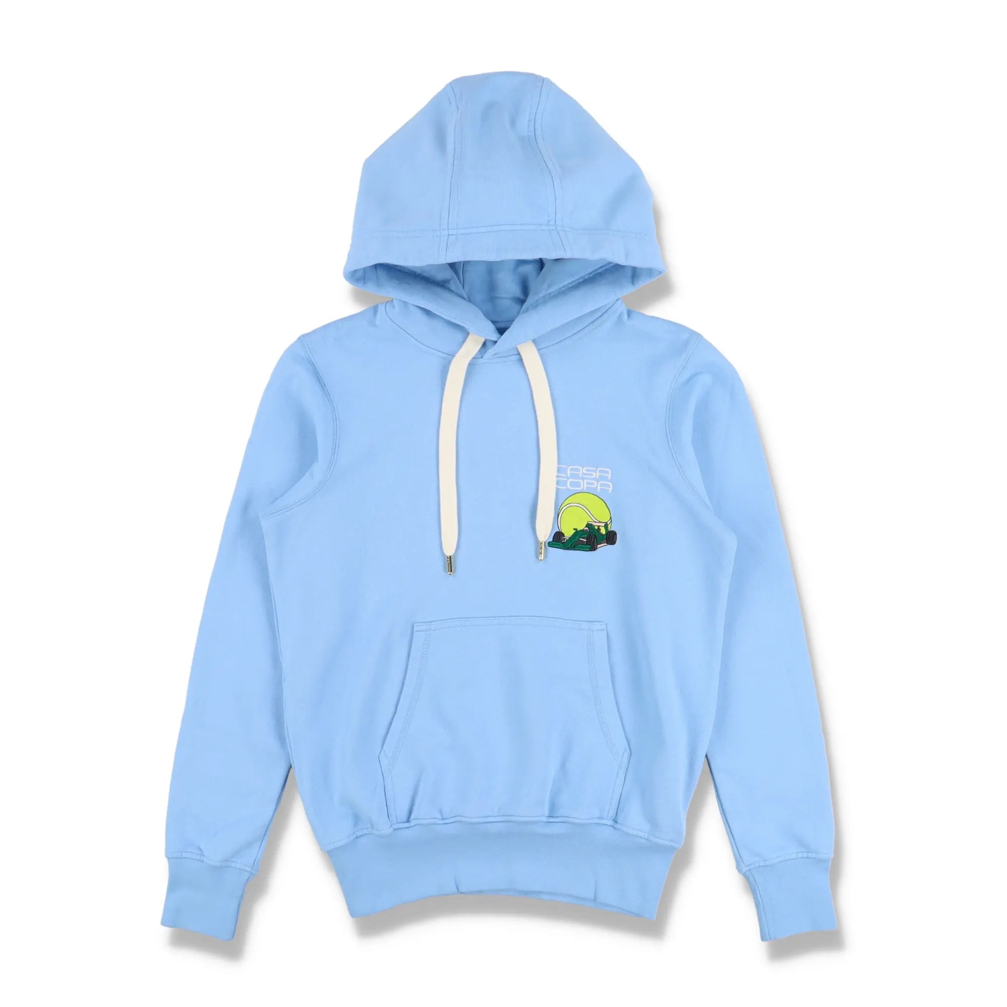 Casablanca Blue Casa Copa F1 Car Tennis Ball Logo Hoodie Grailed