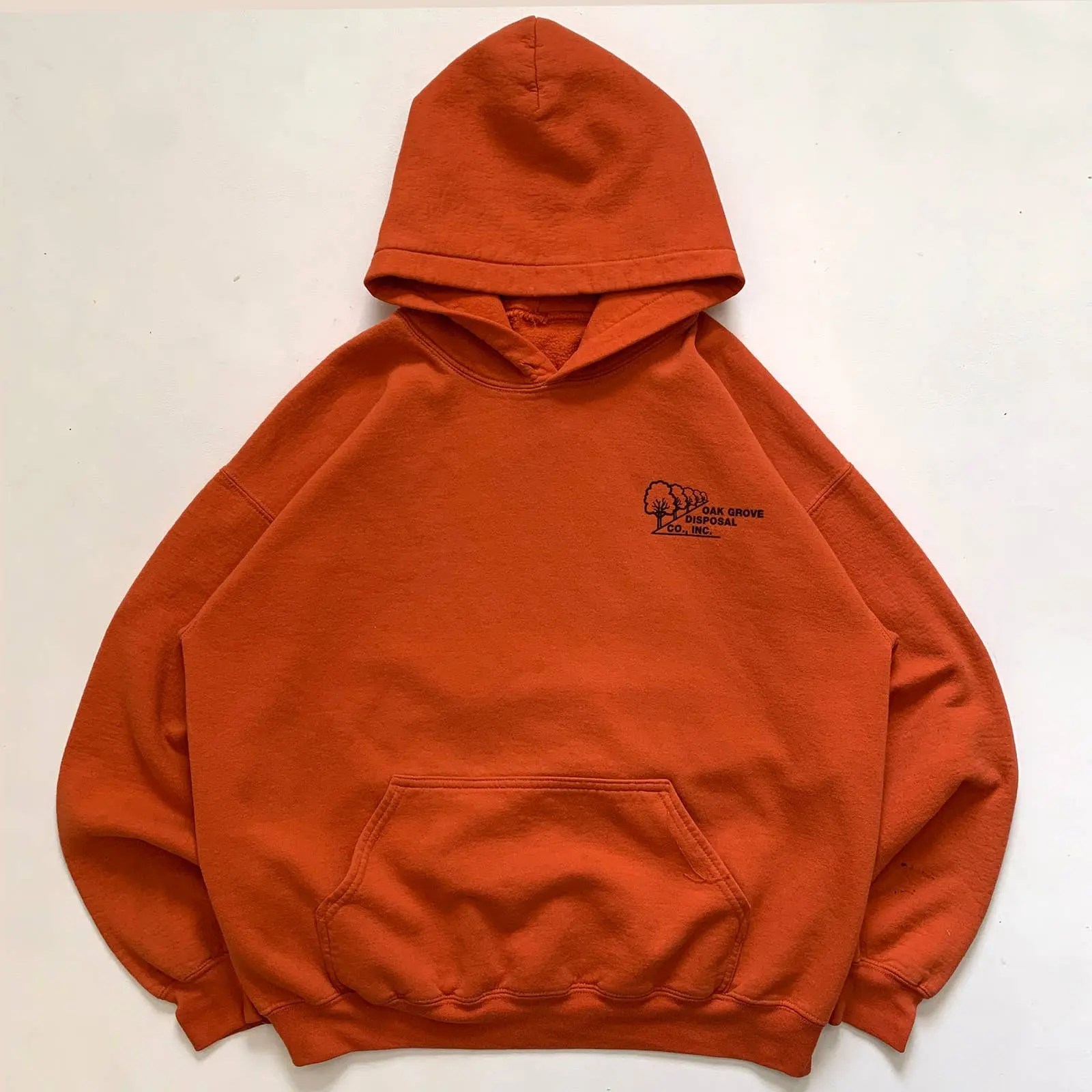 Vintage 1990s Boxy "Oak Grove Disposal" Hoodie Grailed