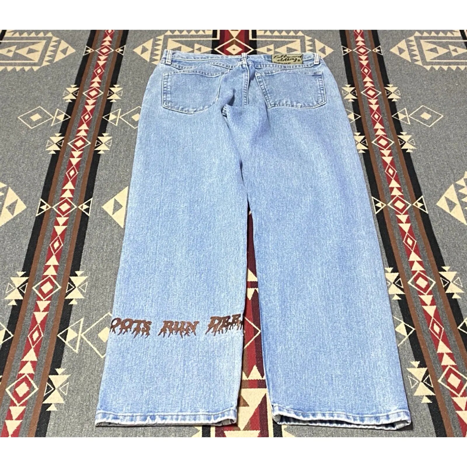 Roots Tallwood Clothing Baggy Straight 32x31 Let Your Roots Run Deep