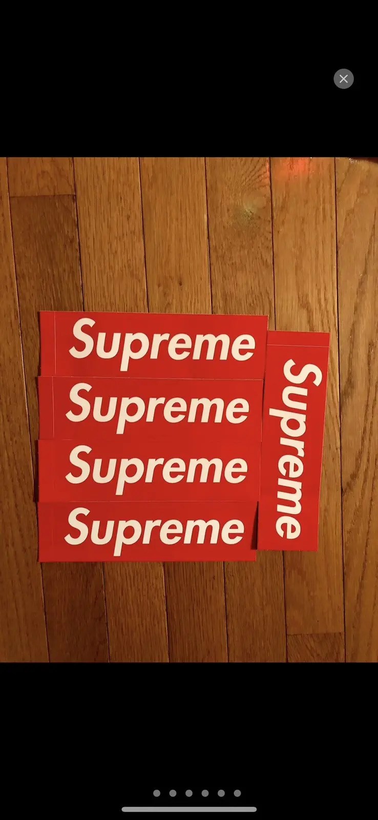 Supreme 5x Supreme Box Logo Stickers New Grailed