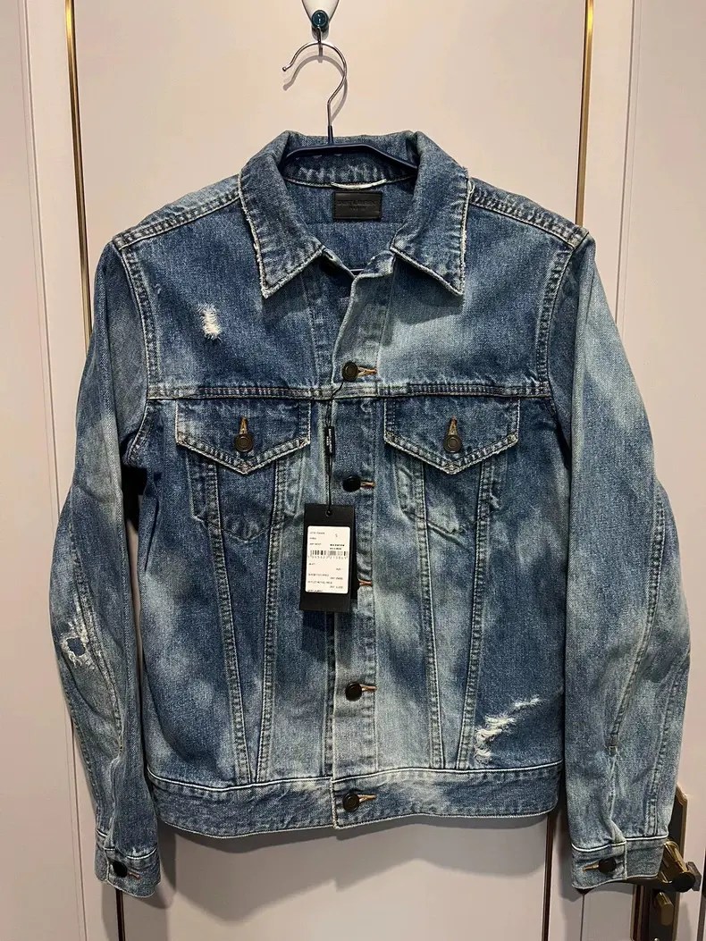 Saint Laurent Paris Saint Laurent Paris Tie dye denim jacket Grailed