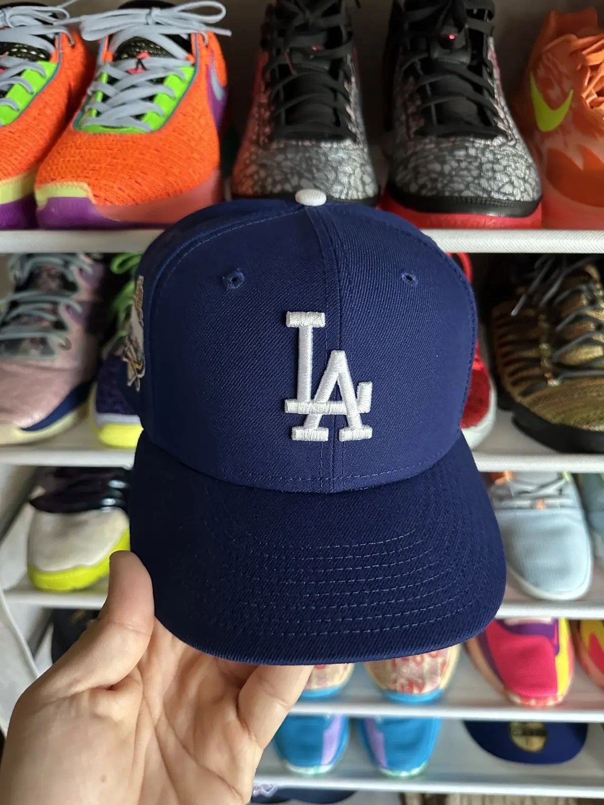New Era Los Angeles Dodgers hat club new era 59fifty used 7 5/8 Grailed