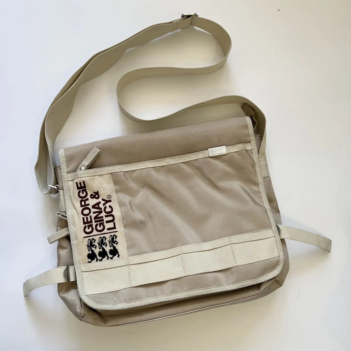 Vintage Y2K🤎GGL MESSENGER BAG POSTMAN 2000s cargo canvas 00s d&g jpg