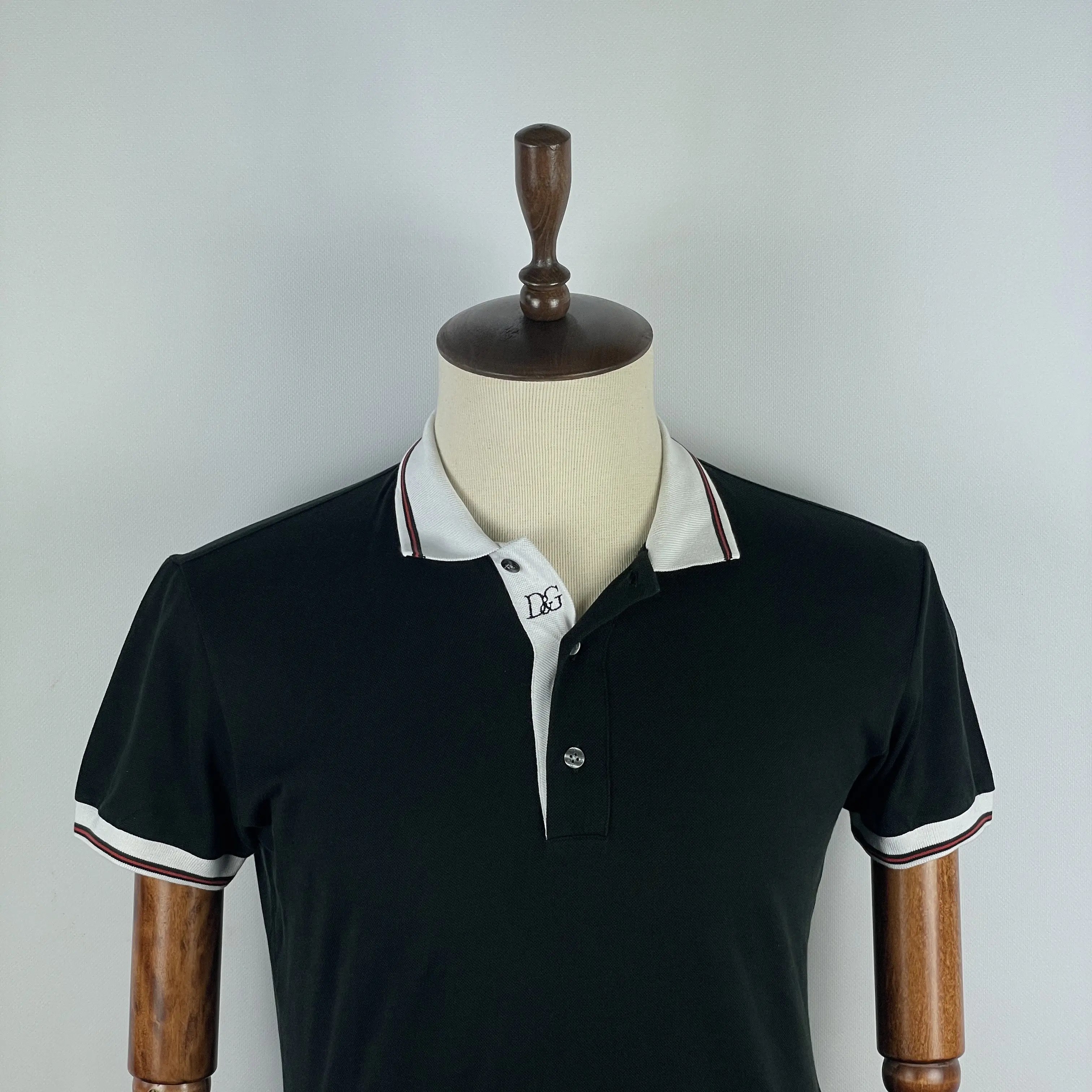 Dolce & Gabbana Men`s Dolce & Gabbana Slim Fit Black Polo Shirt Size M