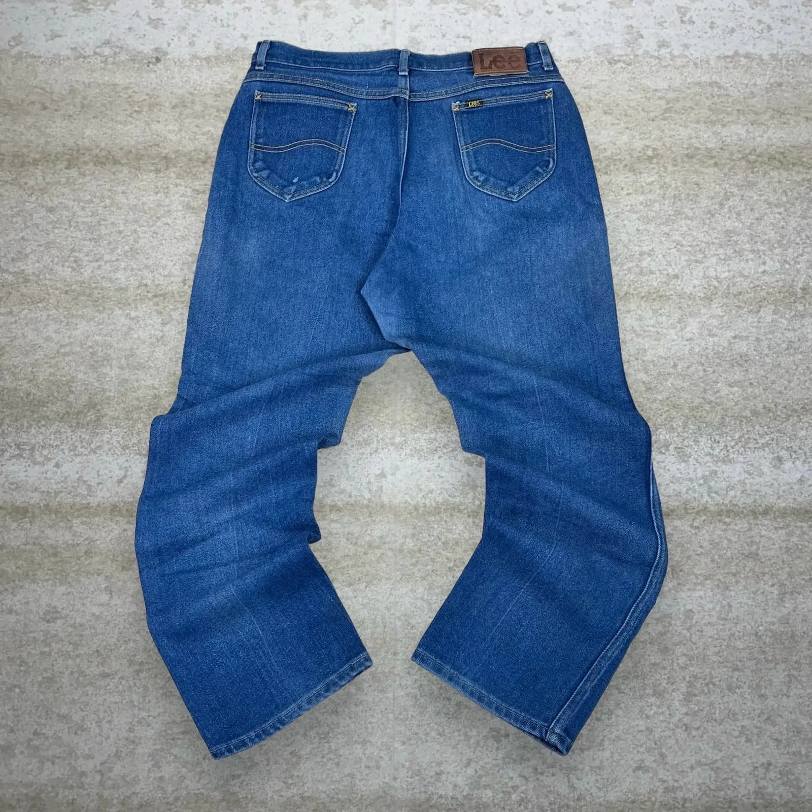 Vintage Crazy Vintage 90s Lee Jeans Baggy Wide Leg Dark Wash Grailed