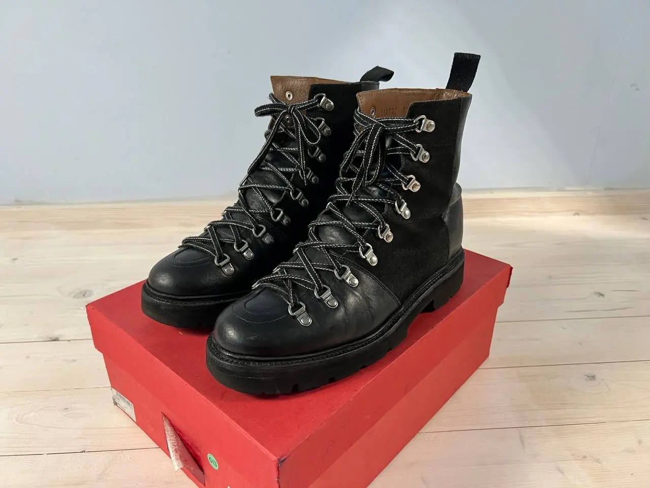 Grenson Boots Grenson Brady Black Colorado High Leather Hiking Boots