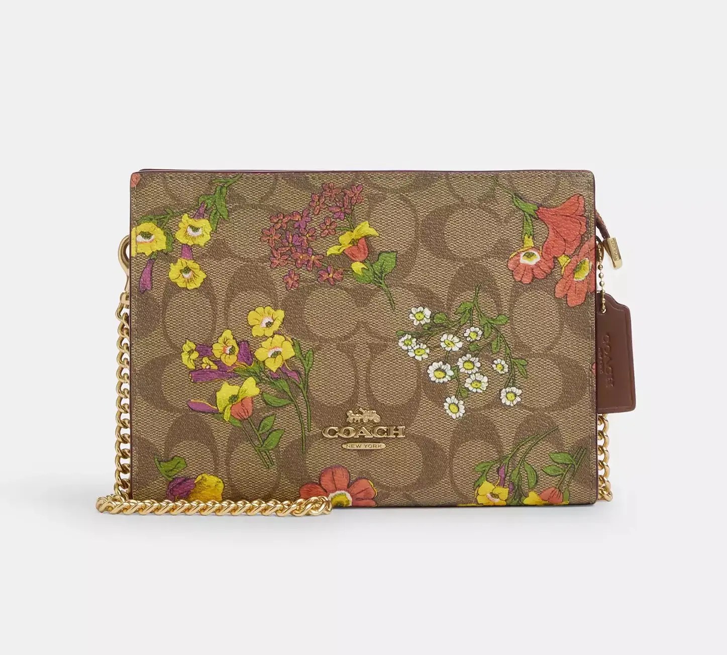 Coach Slim Crossbody In Signature Canvas With Floral Print CR240 Grailed