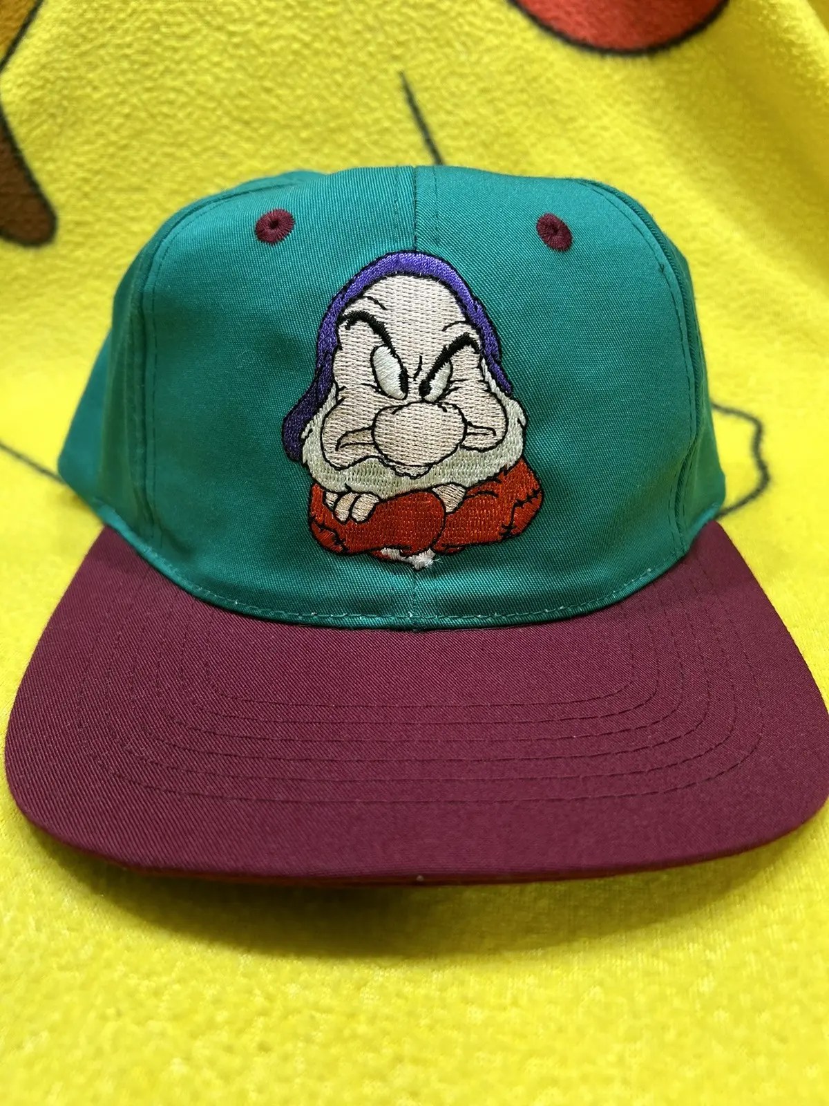 Vintage Kids Vintage 90’s Disney Snow White Grumpy Snapback Hat Grailed
