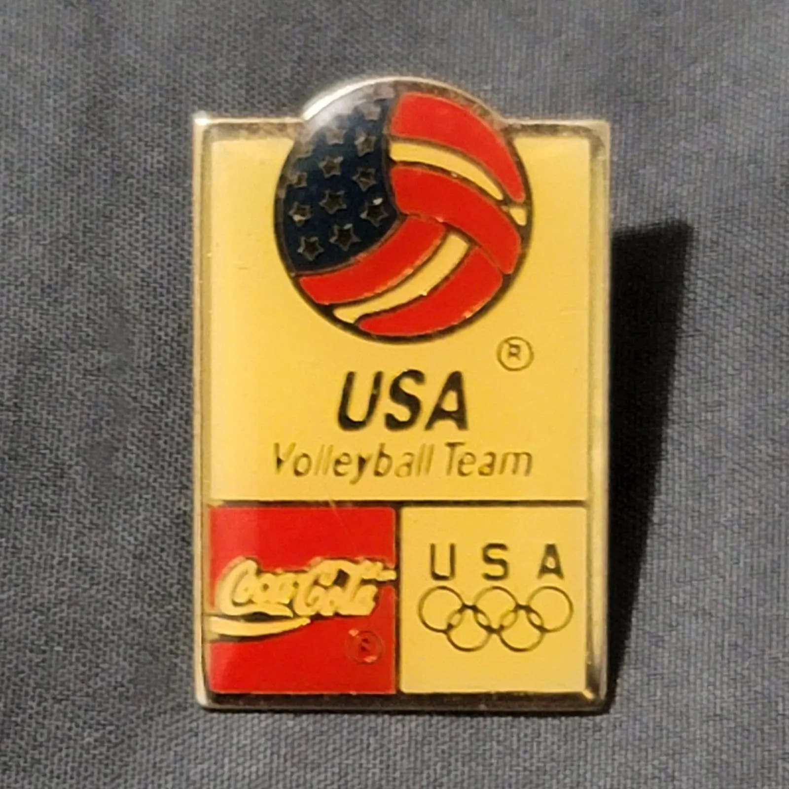 Coca Cola Vtg 1992 CocaCola Barcelona Olympics USA Volleyball Pin Grailed