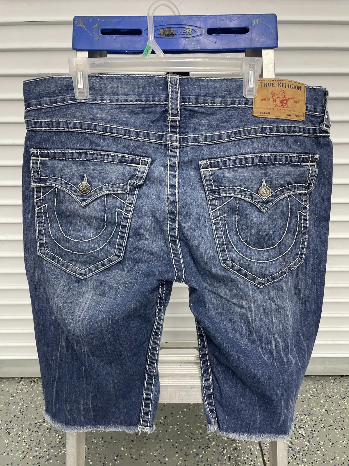 True Religion True religion Jean cut off shorts Jnco Chief Keef style