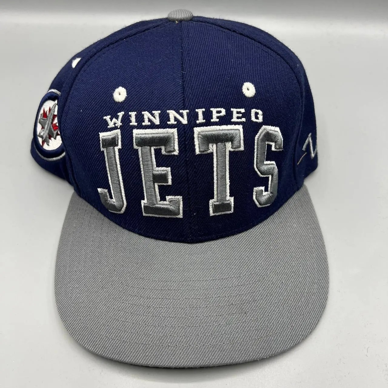 Zephyr Winnipeg Jets NHL Hat Zephyr Snap back Cap Blue Gray Men Grailed