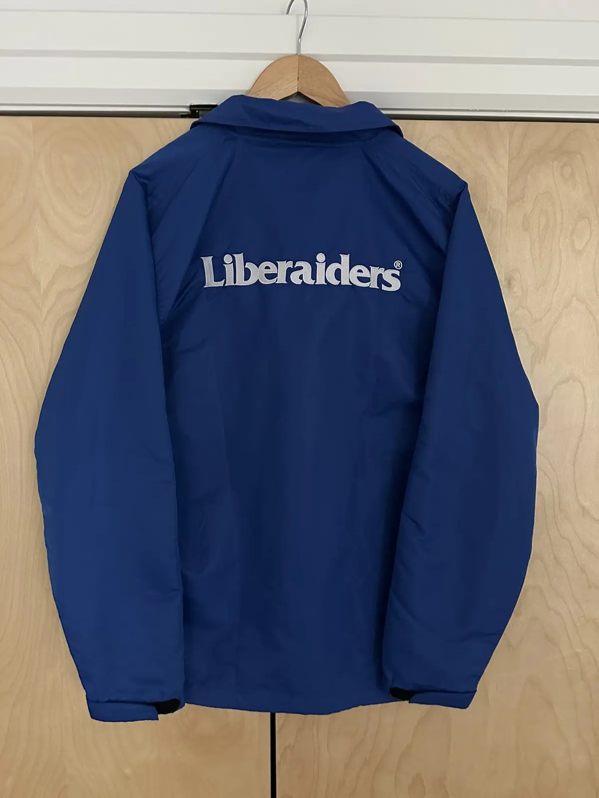 Liberaiders Liberaiders Logo Nylon Jacket 'Blue' Grailed