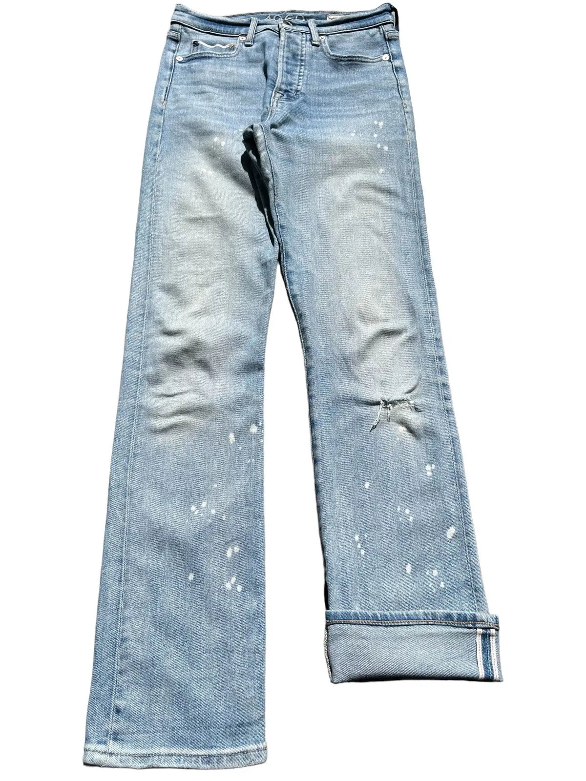 Gap Vintage 90’s Redline Gap Blue Washed Paint Splattered Jeans Grailed