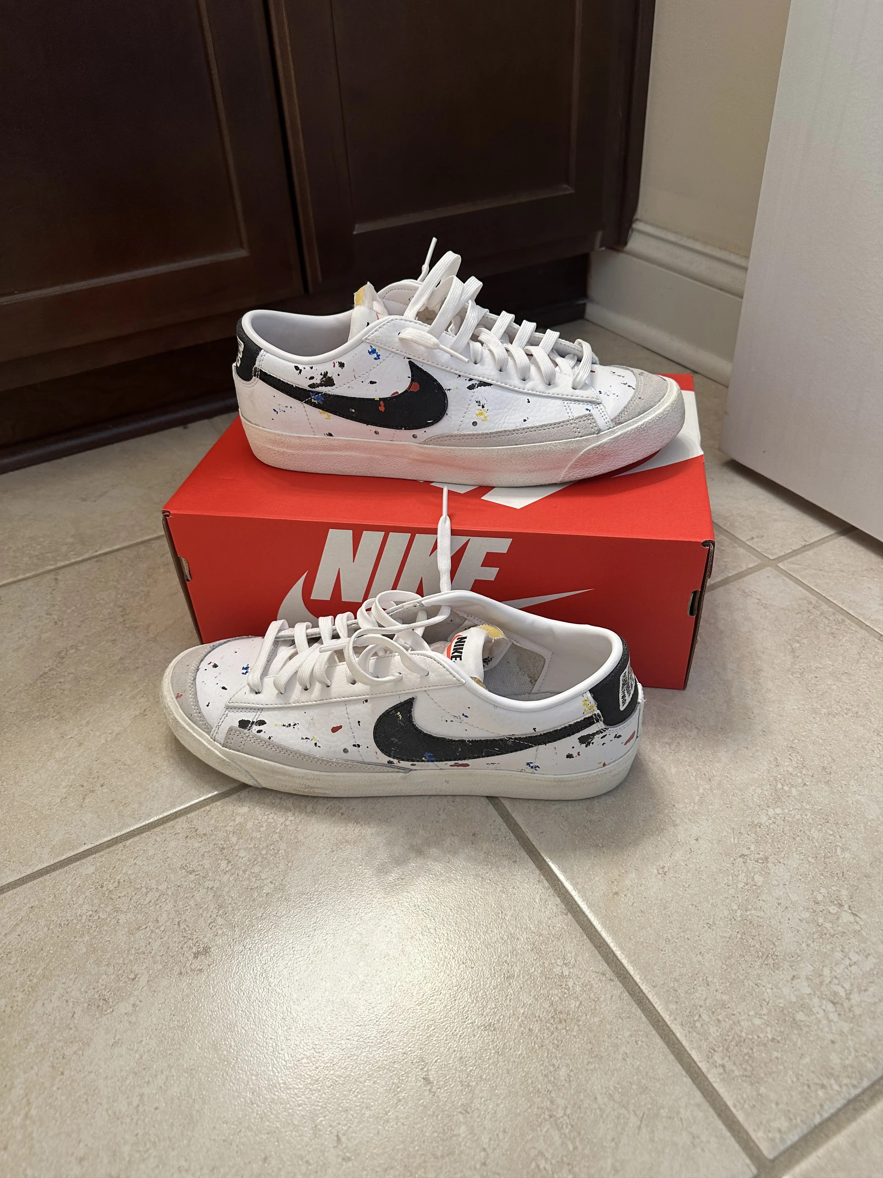 Nike Nike Blazers Low 77 'Paint Splatter' Grailed