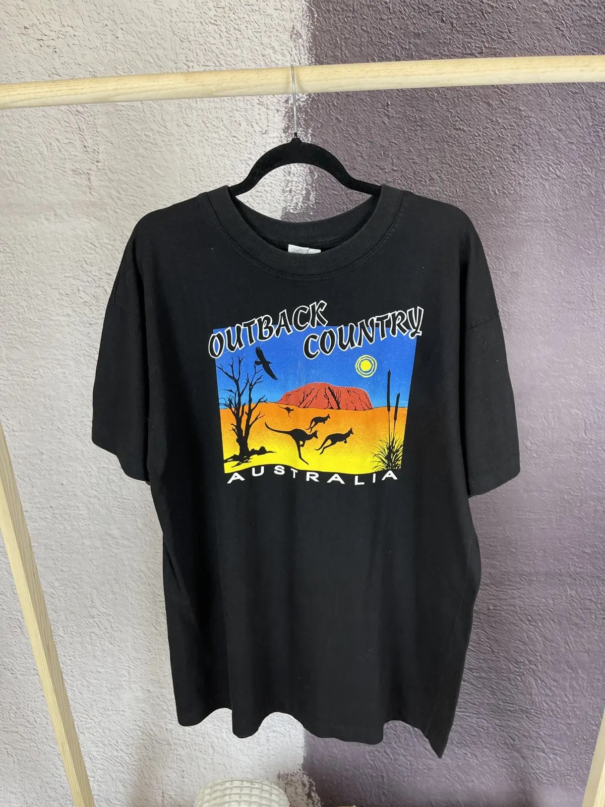 Vintage Gooses Tshirts Outback country Australia Aboriginal art tee