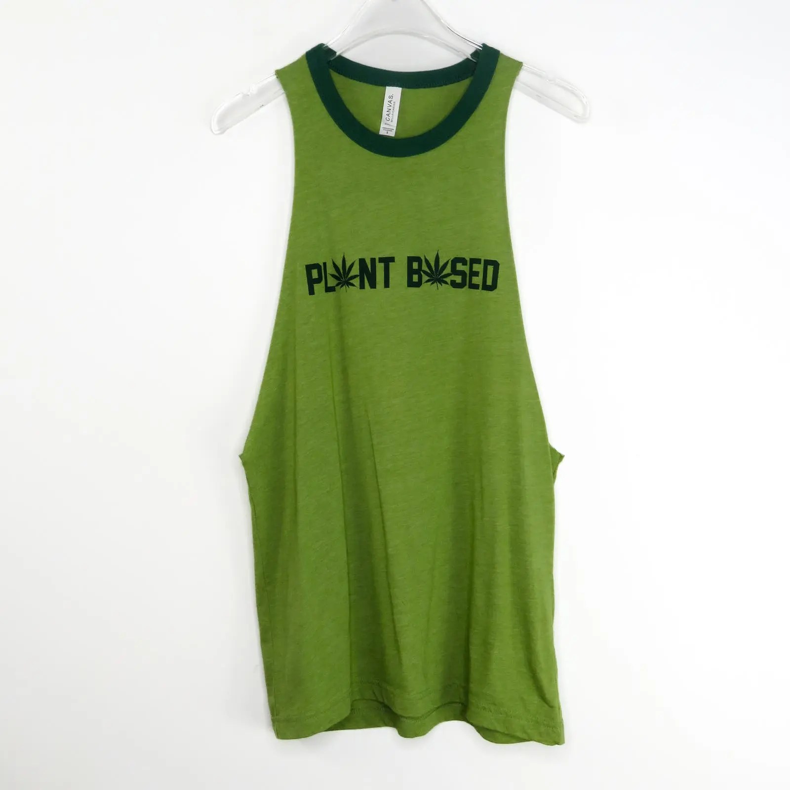 Other Spencer's Plant Based Graphic Marijuana Leaf Muscle Tank S Grailed
