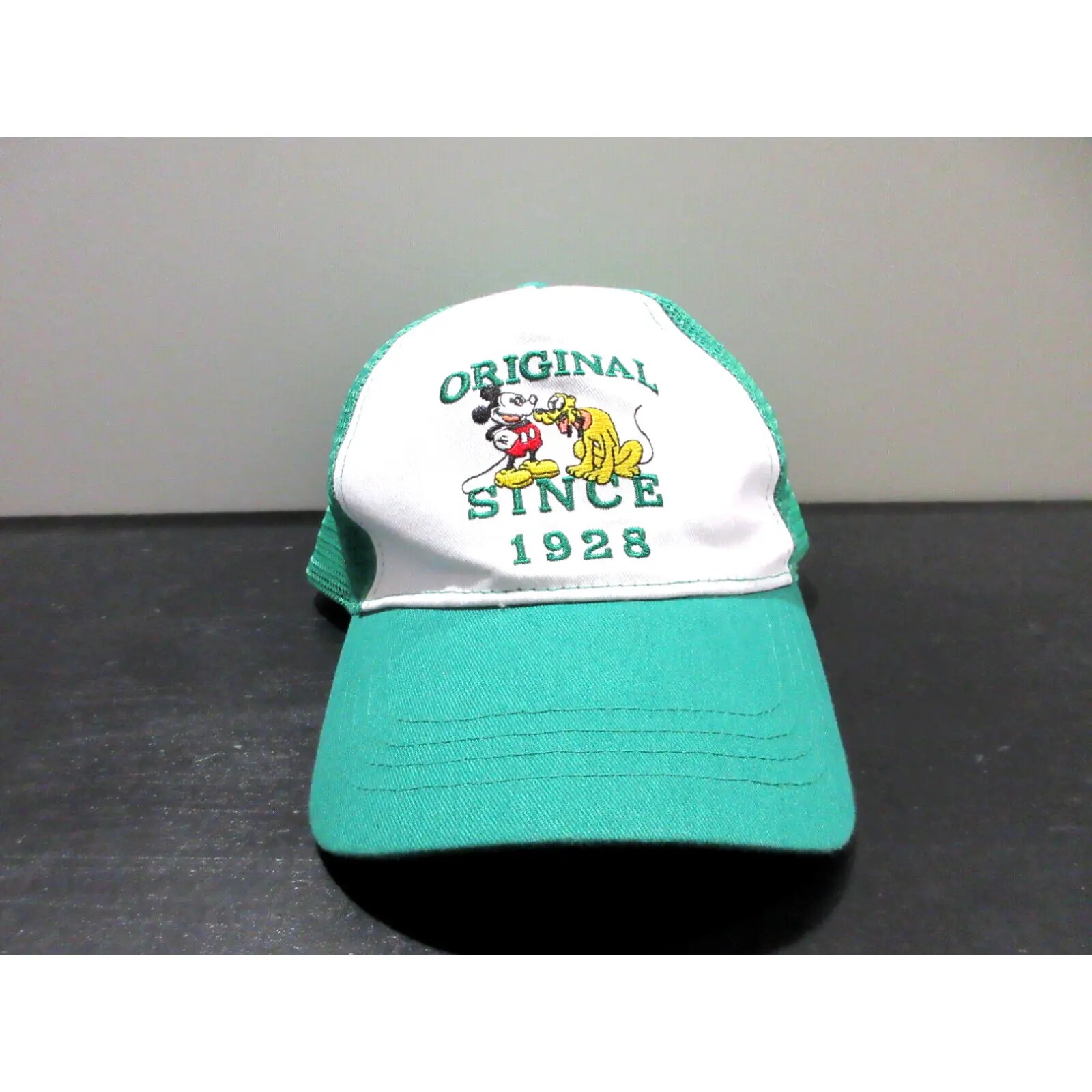 Disney Disney Hat Cap Snap Back Green Mickey Mouse Pluto Magic Kingdom