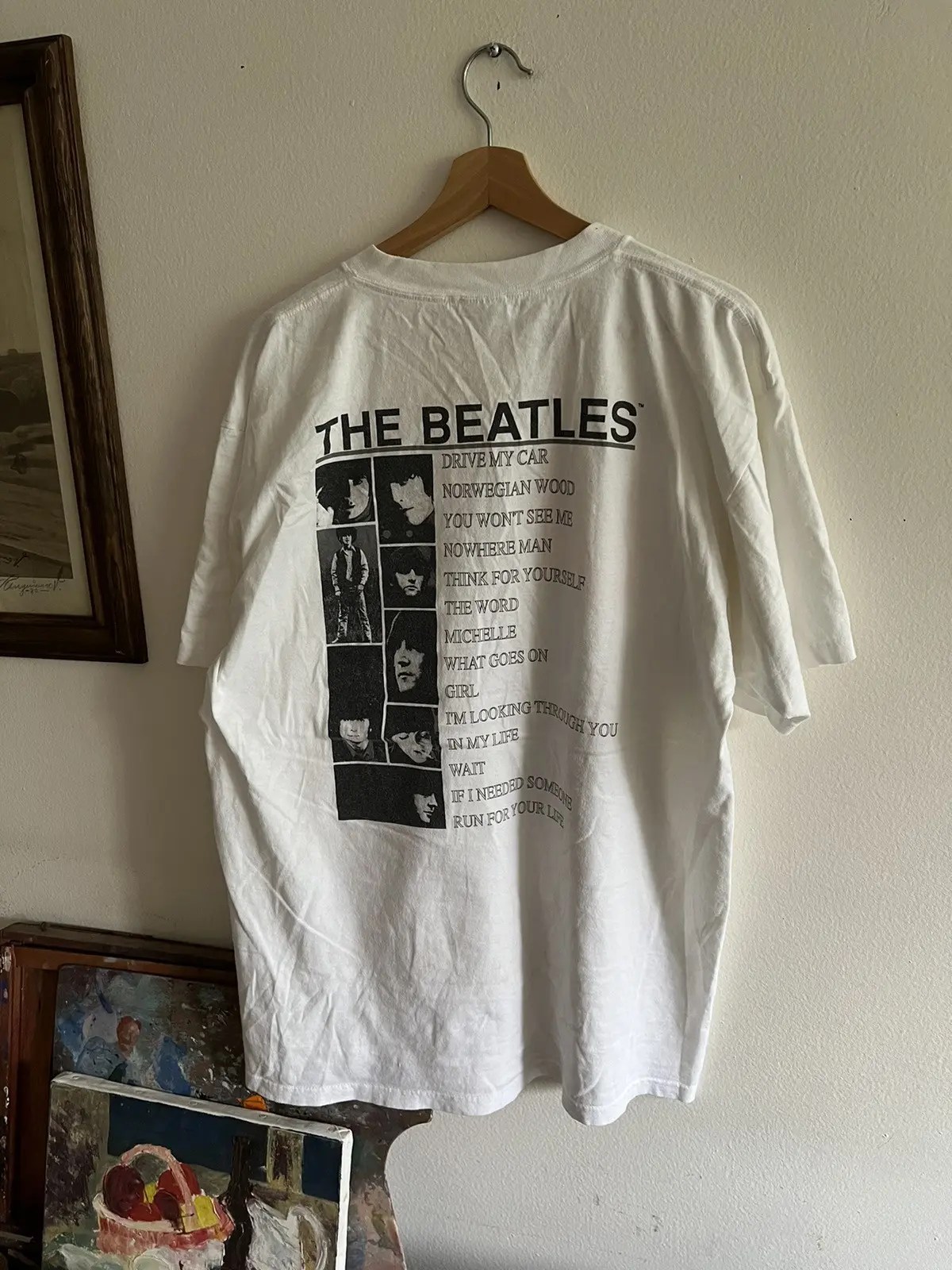 Vintage 1990 The Beatles Rubber Soul Tracklist Album Cover Tee Grailed