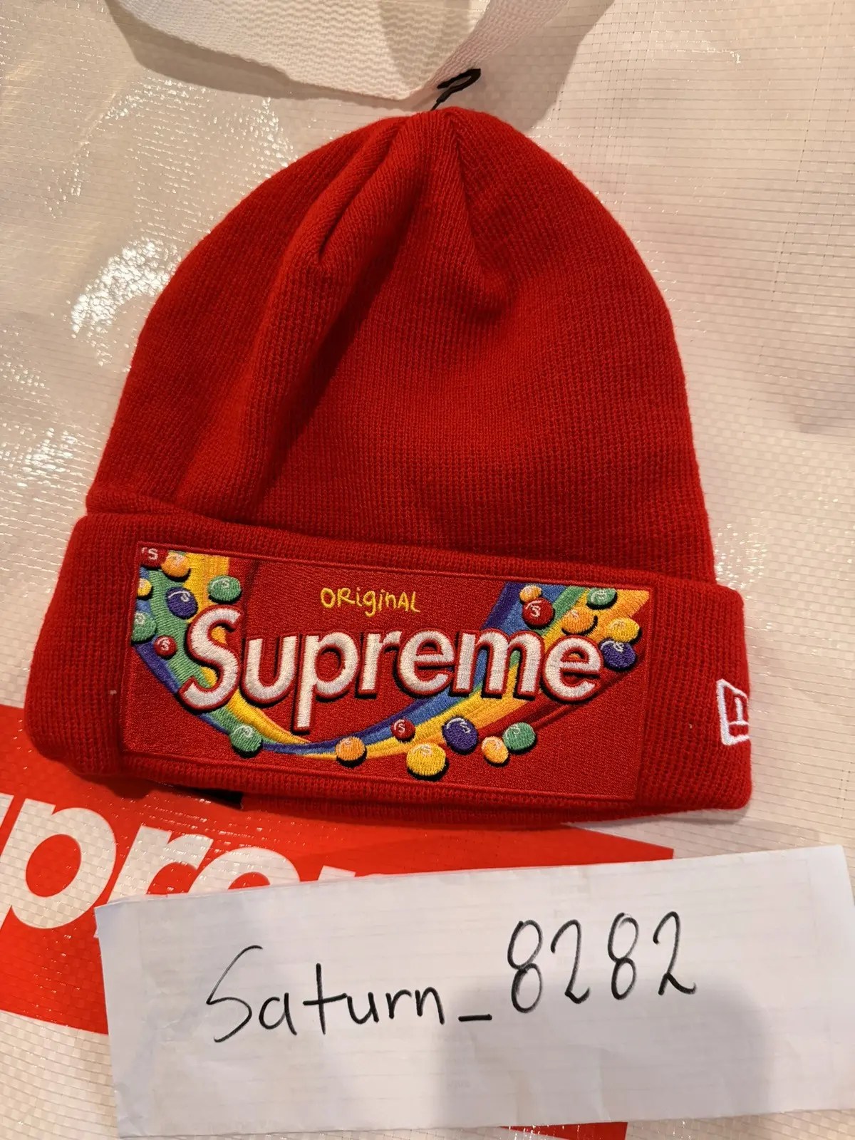 Supreme Supreme x new era x skittles beanie Grailed