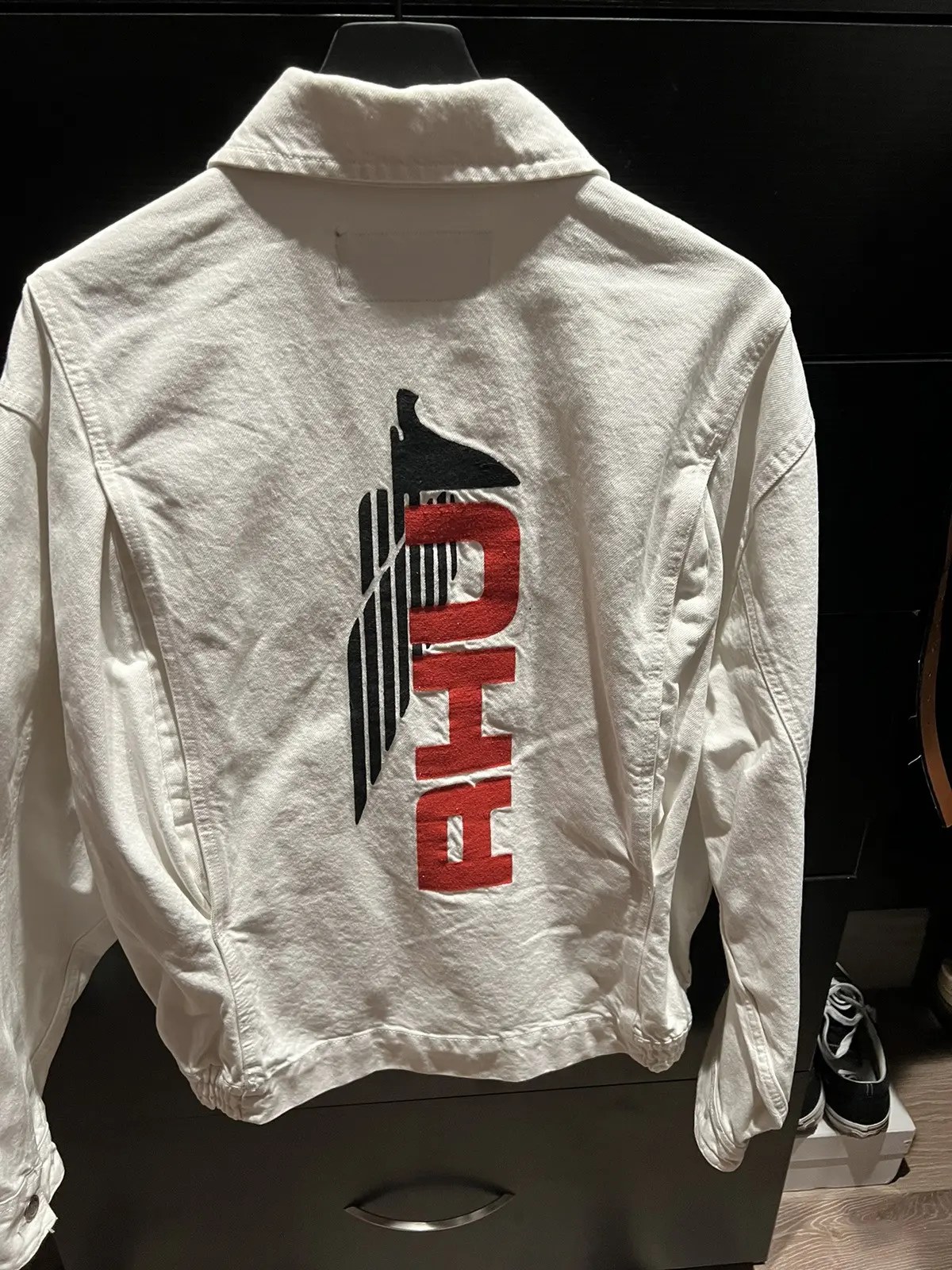 Zara 🔥🔥ZARA X RHUDE WHITE DENIM JACKET REDESIGNING HUMAN UNIFORM Grailed