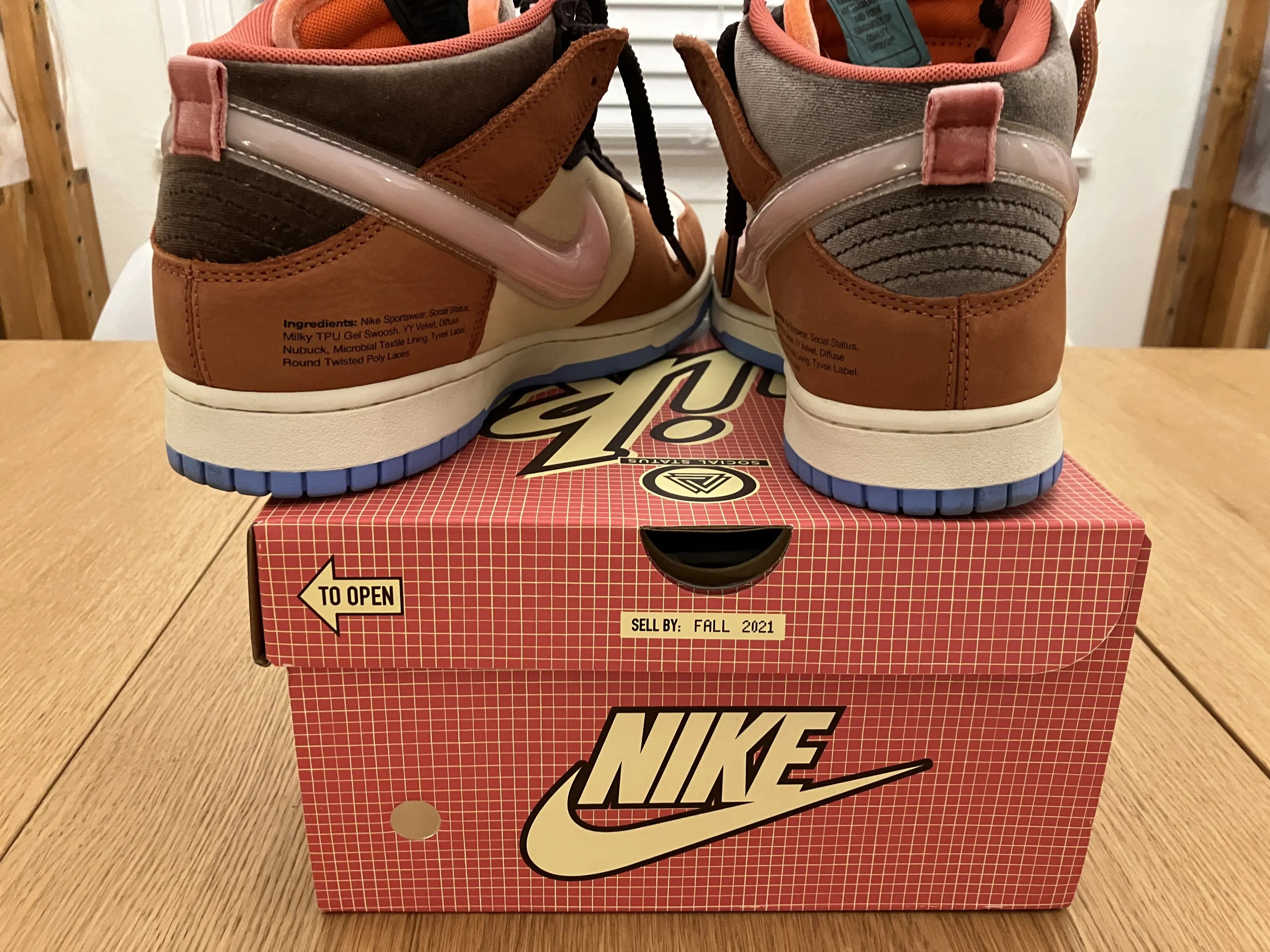 Nike Social Status Free Lunch Dunk mids Chocolate Grailed