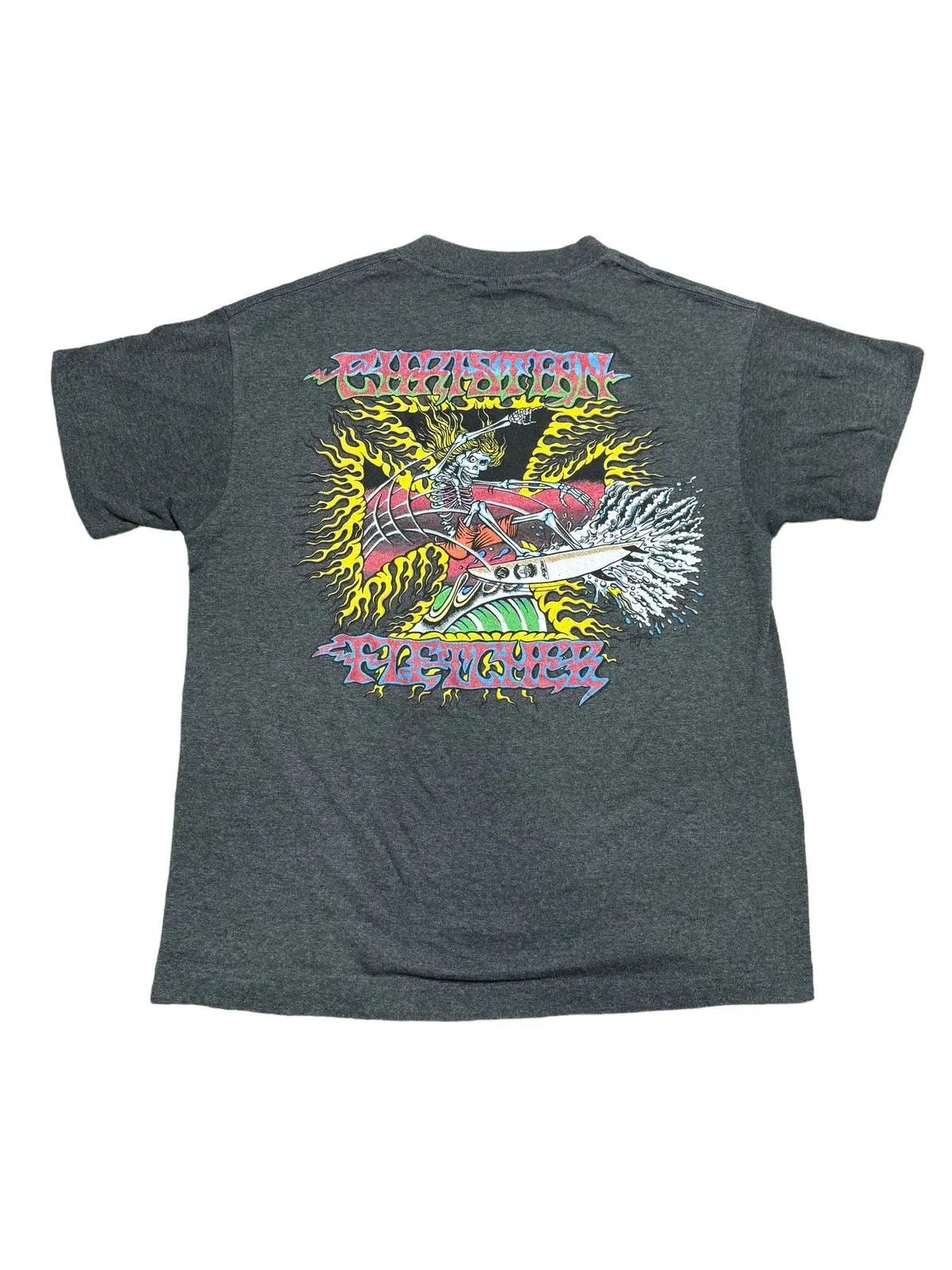Vintage VINTAGE CHRISTIAN FLETCHER T SHIRT PUSHEAD SURF STYLE RARE