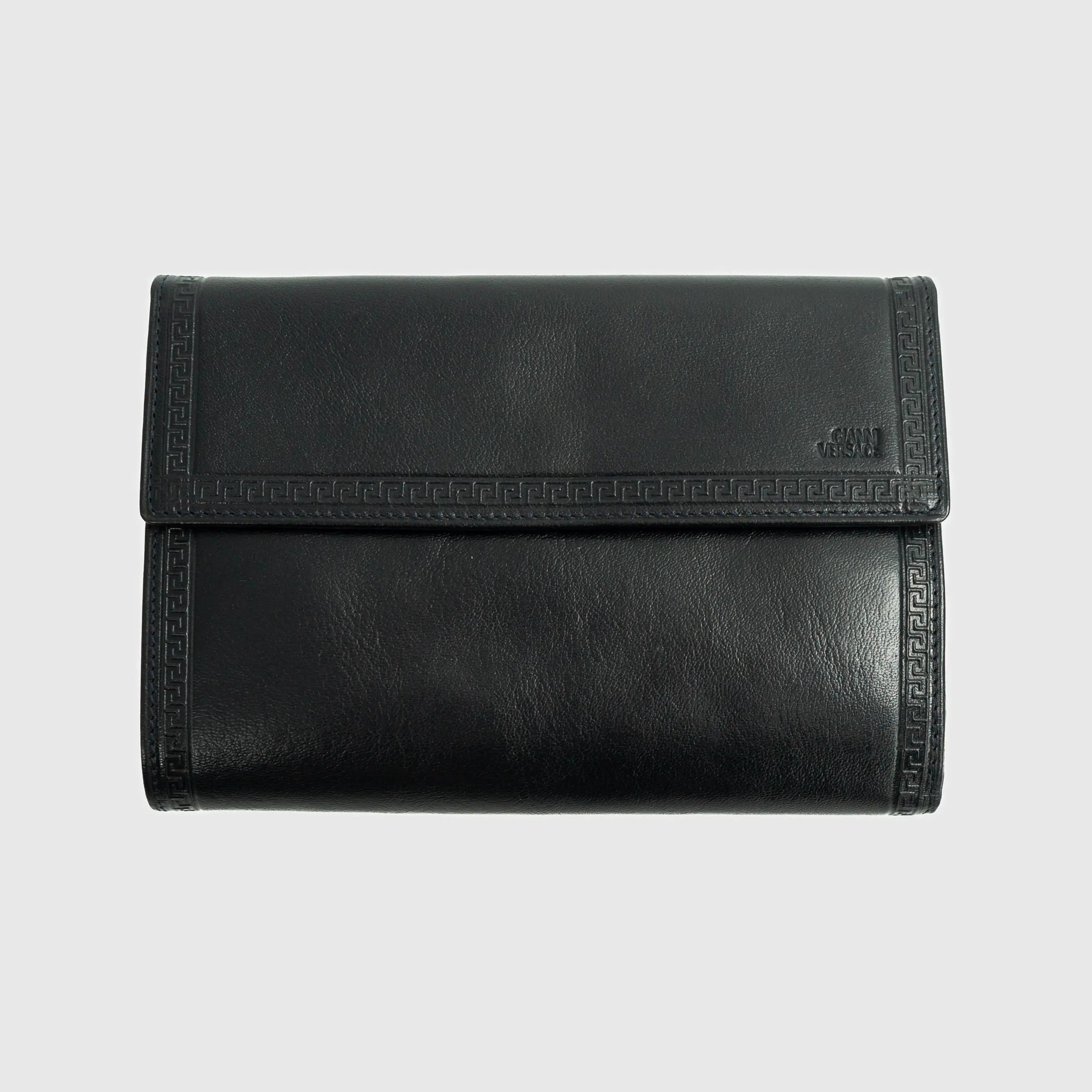 Gianni Versace Gianni VERSACE Black Leather Wallet Vintage 90s 00s