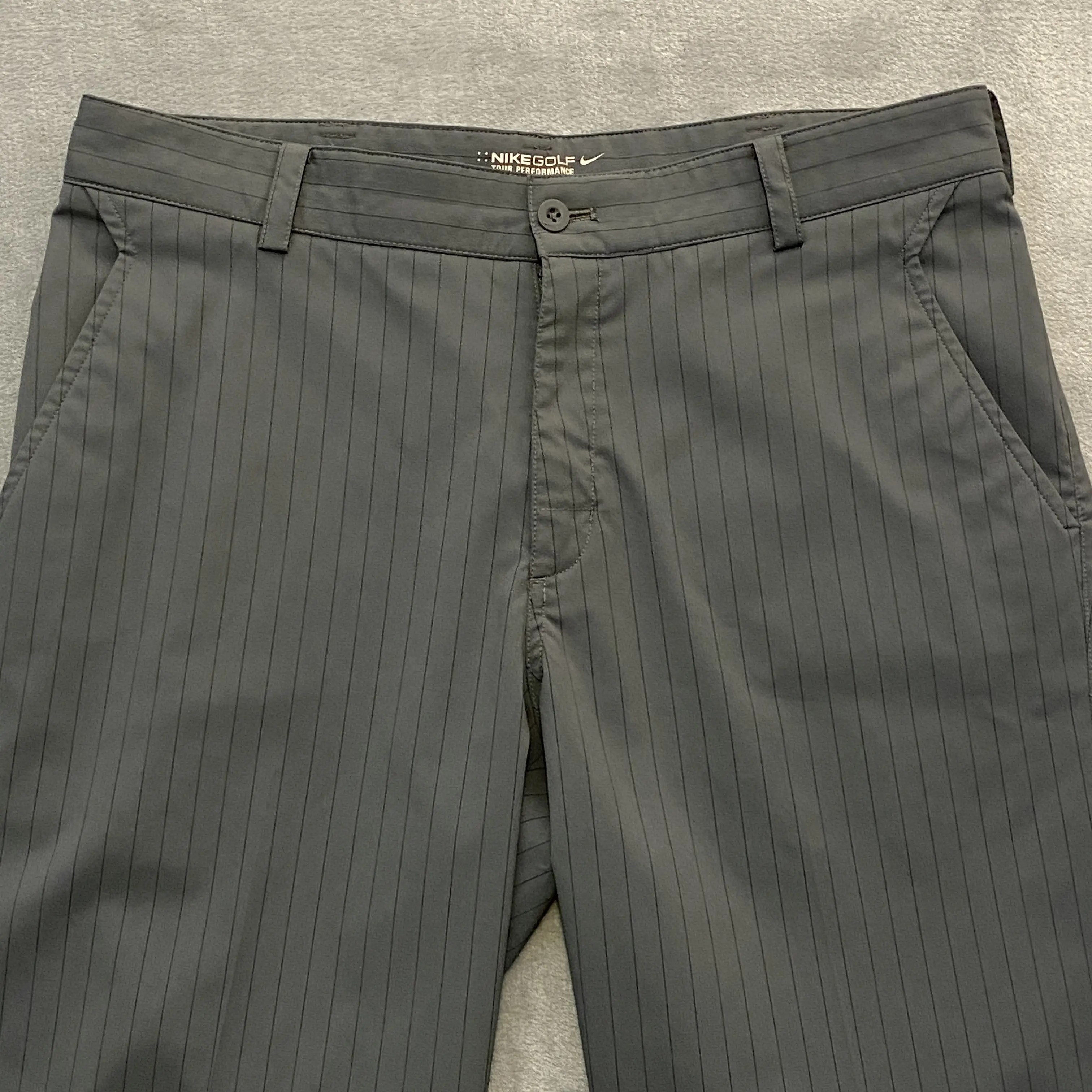 Nike Golf Tour Performance Pants Men 32x32 Chino Striped DriFIT Grailed