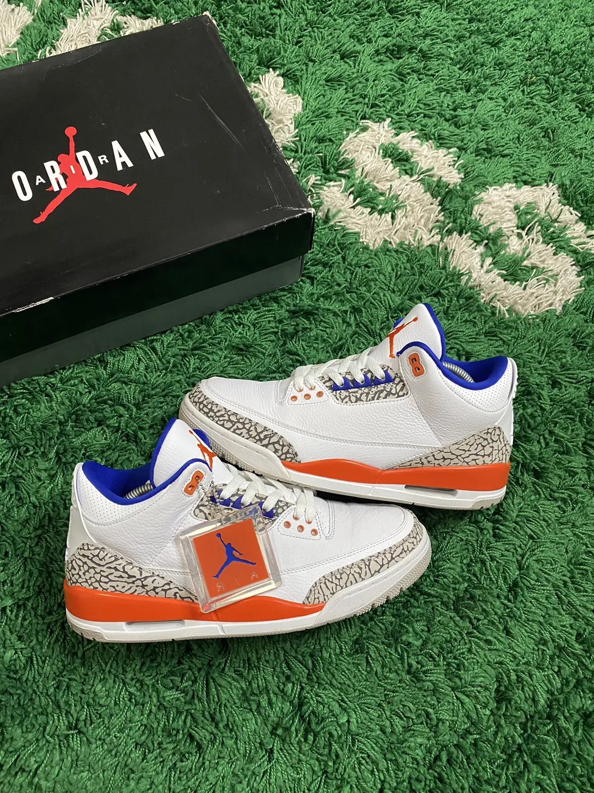 Nike Nike Air Jordan 3 Knicks 136064148 OG III White Orange Grailed