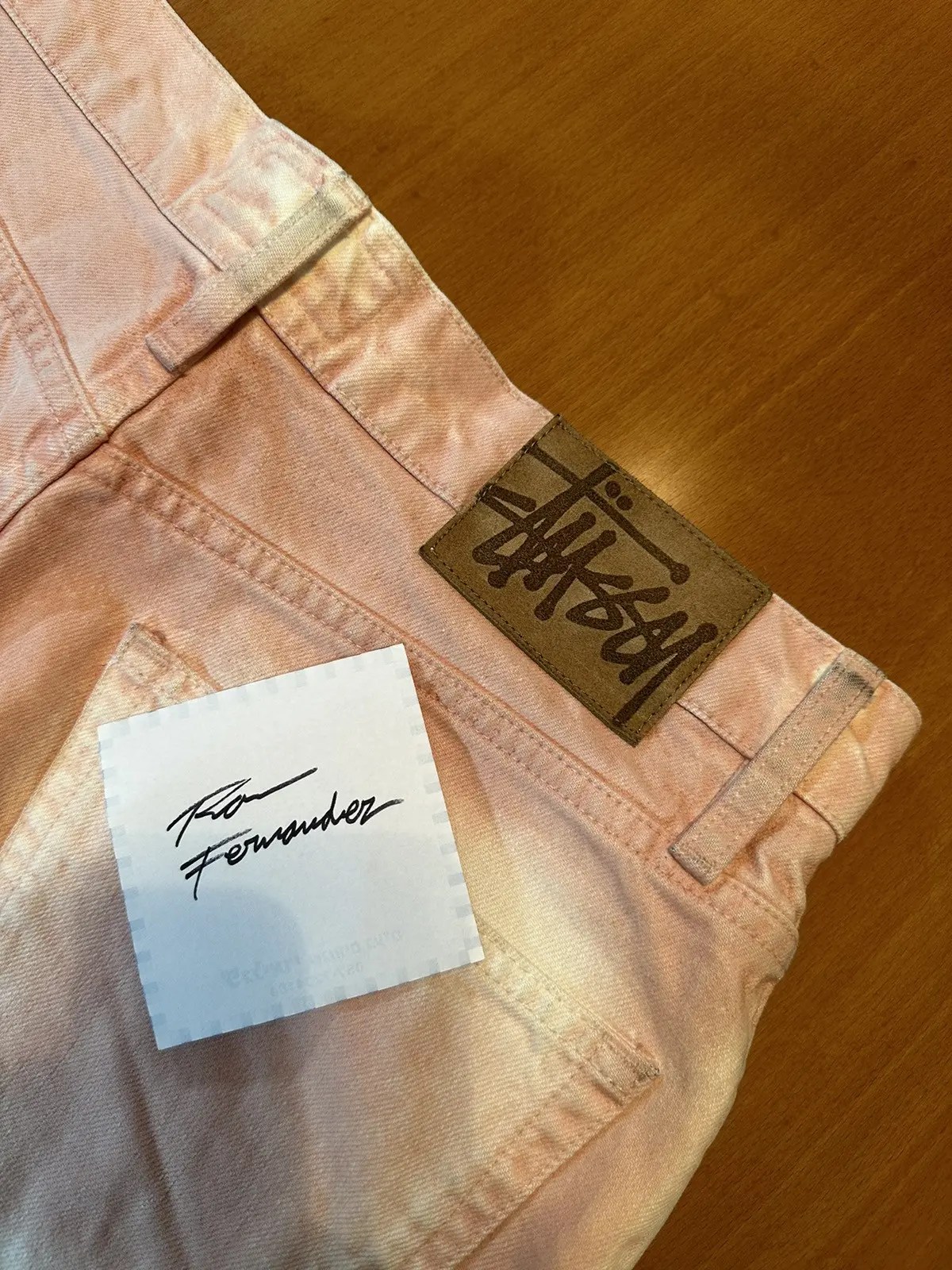 Stussy Stussy Spray dye Big Ol shorts pink Grailed