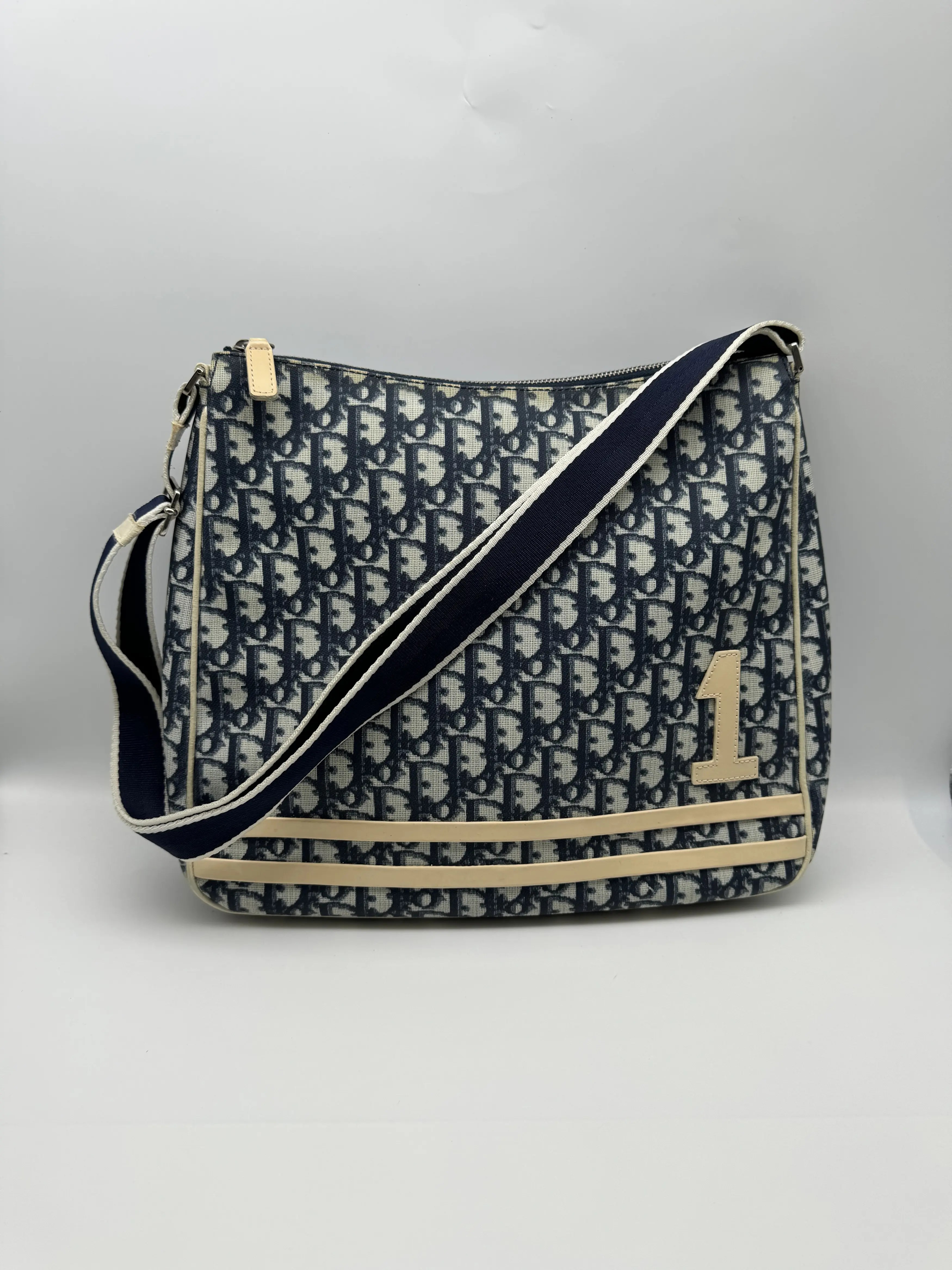 Dior Dior Navy Blue Trotter Messenger Bag Grailed